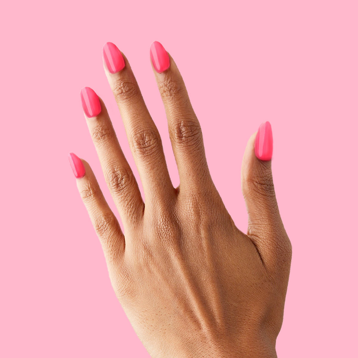 Hot Strawberry - Press-On | Medium | Almond、mySite、solidvoid