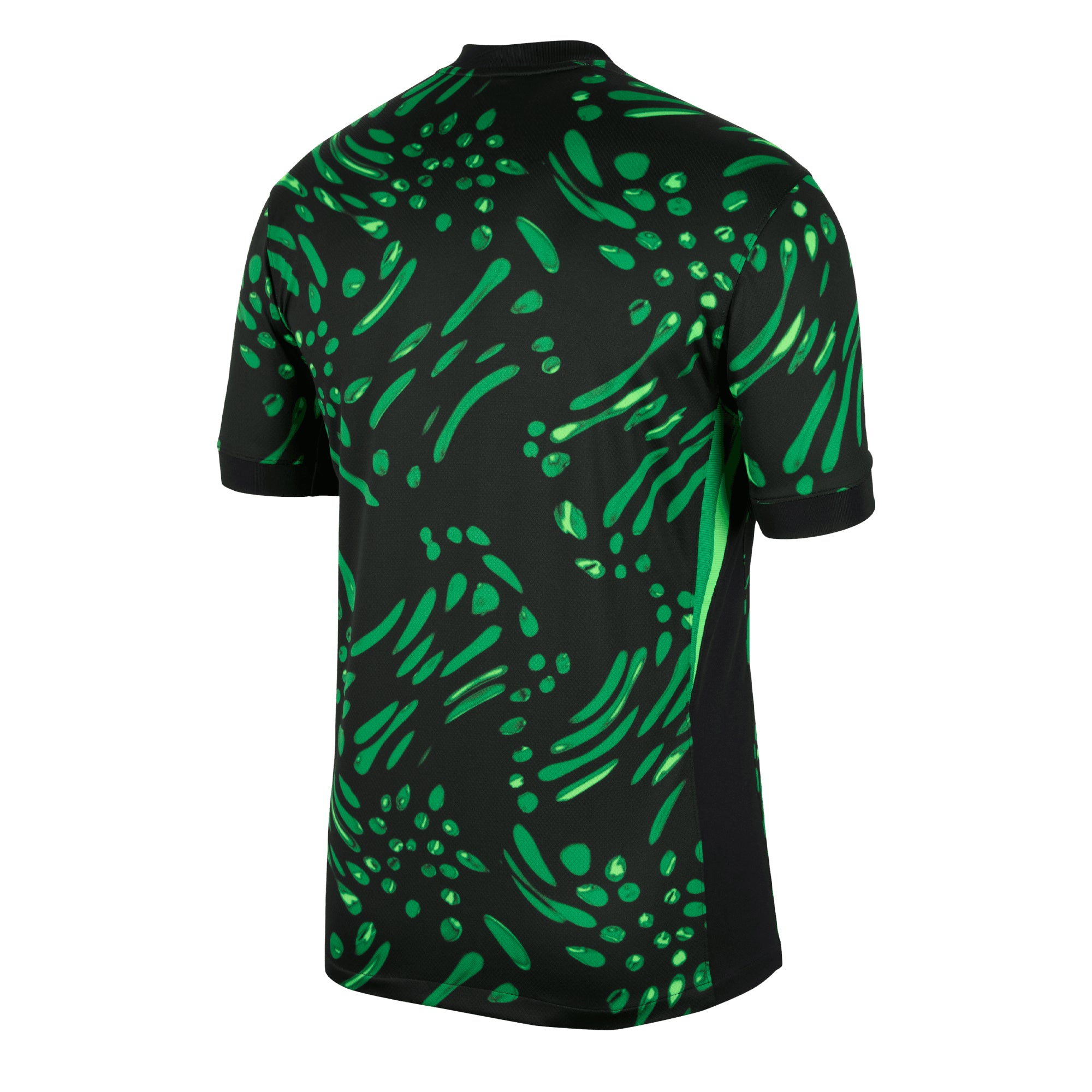 Nike Men's Nigeria 2024/25 Away Jersey Black/Lucky Green、mySite、bottomscart