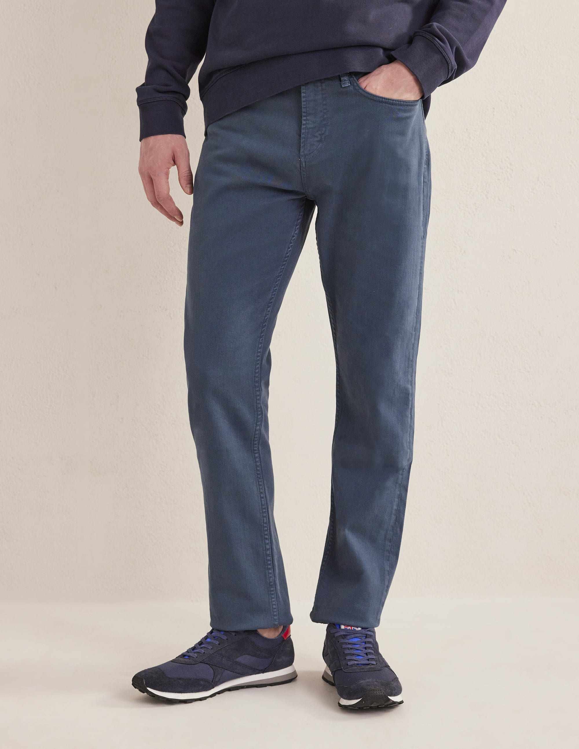  Garment Dye 5 Pocket Trousers-Robot Blue、mySite、ashleygrahame