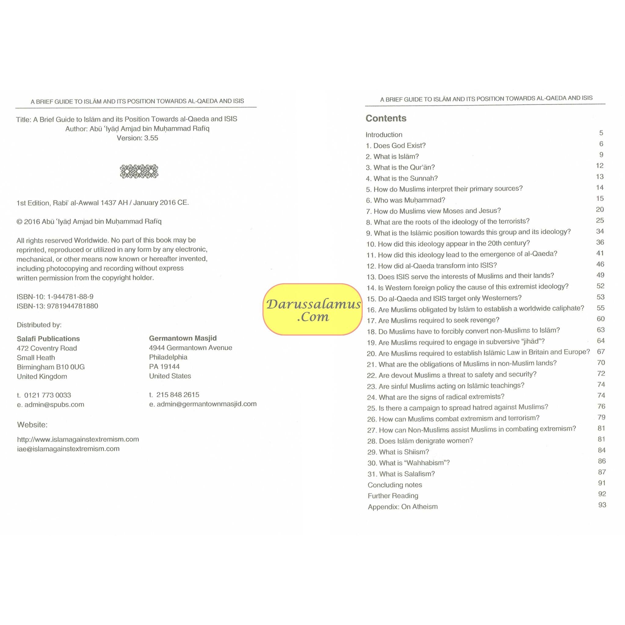 A Brief Guide To Islam And Its Position Towards Al-Qaeda & ISIS By Abu Iyaad Amjad Bin Muhammad Rafiq、mySite、topwebapps