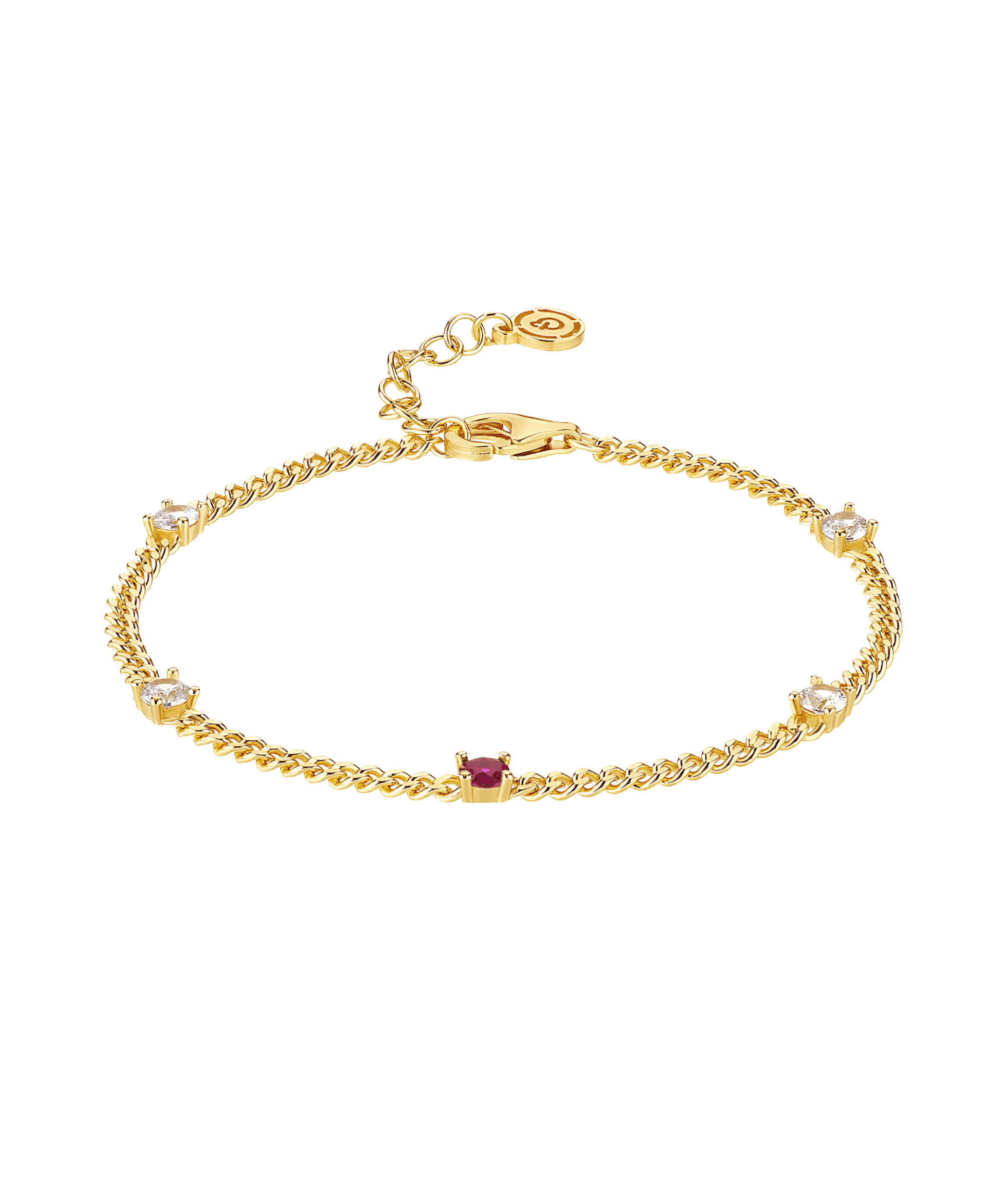  Birthstone Bracelet July 18ct Gold Plated