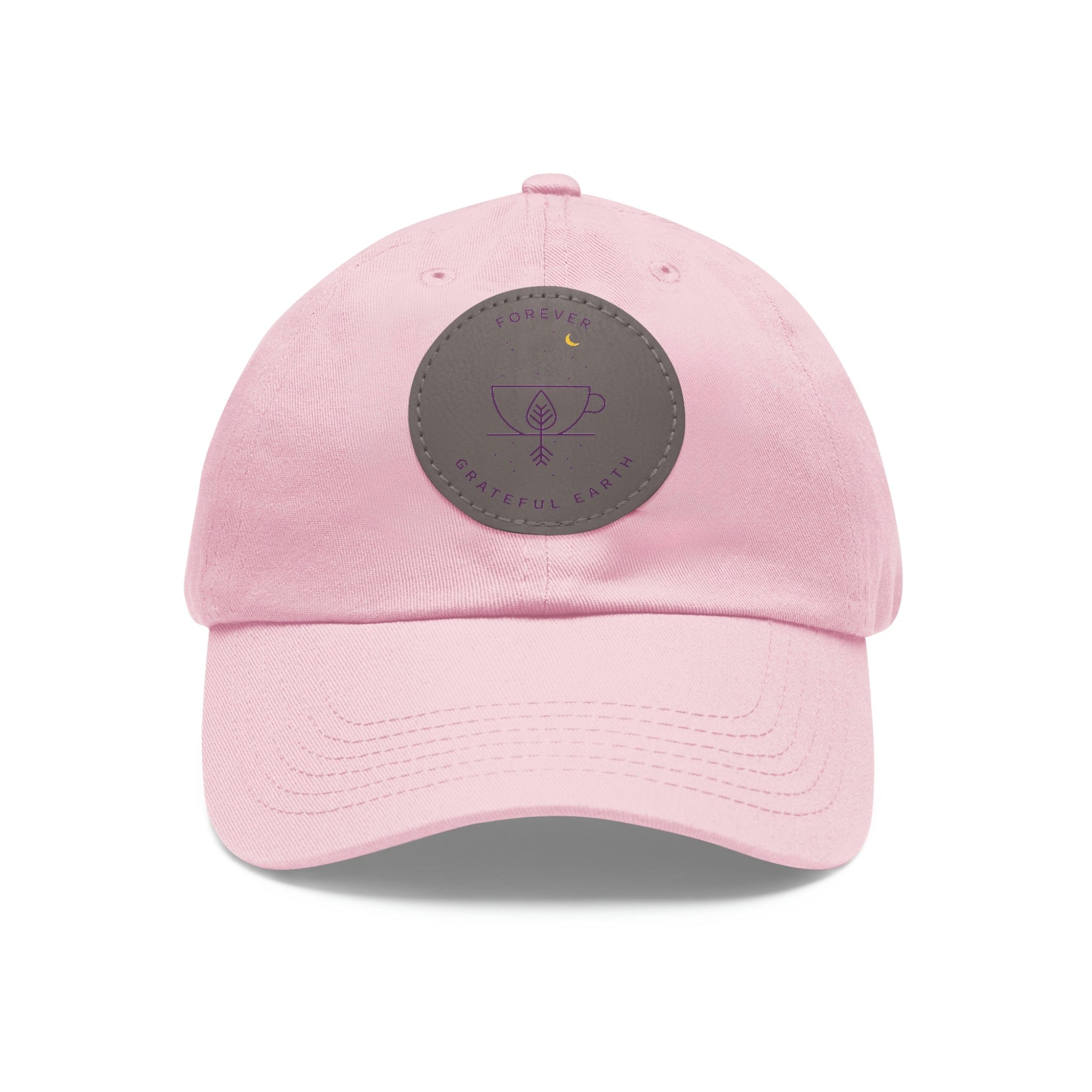 Dad Hat with Leather Patch (Round)、mySite、gigharbornorthrealestate