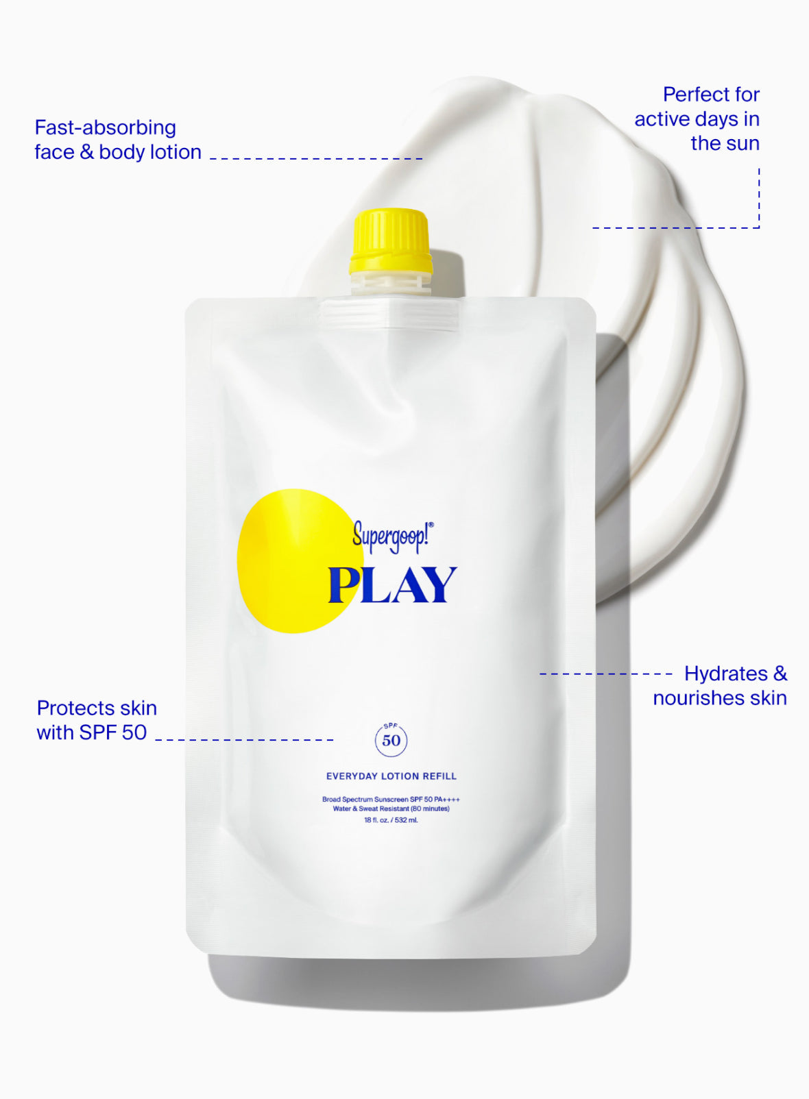  PLAY Everyday Lotion SPF 50 Pump Refill Pouch、mySite、ghnorth