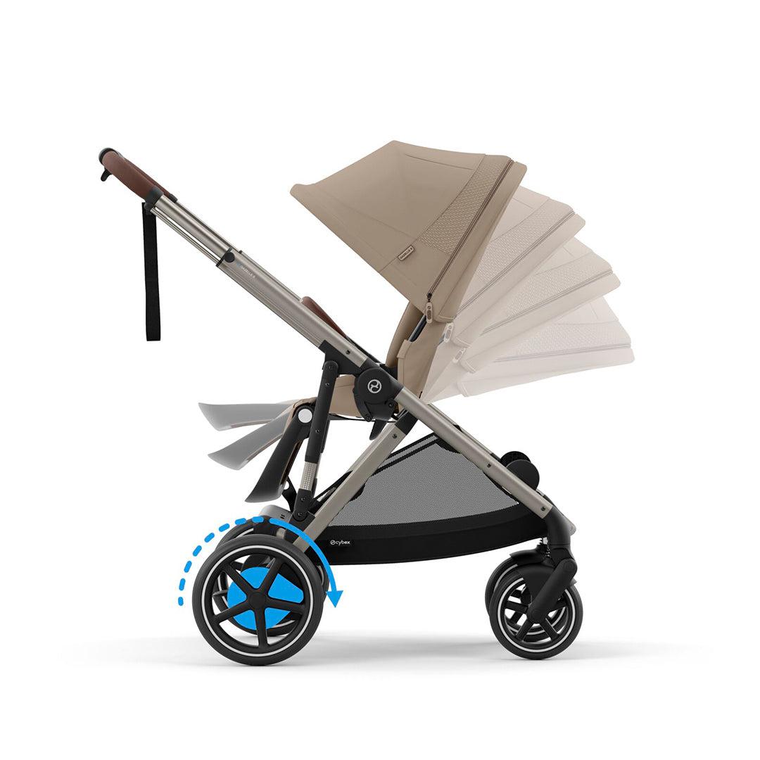  CYBEX e-Gazelle S Pushchair - Almond Beige、mySite、merchandisen
