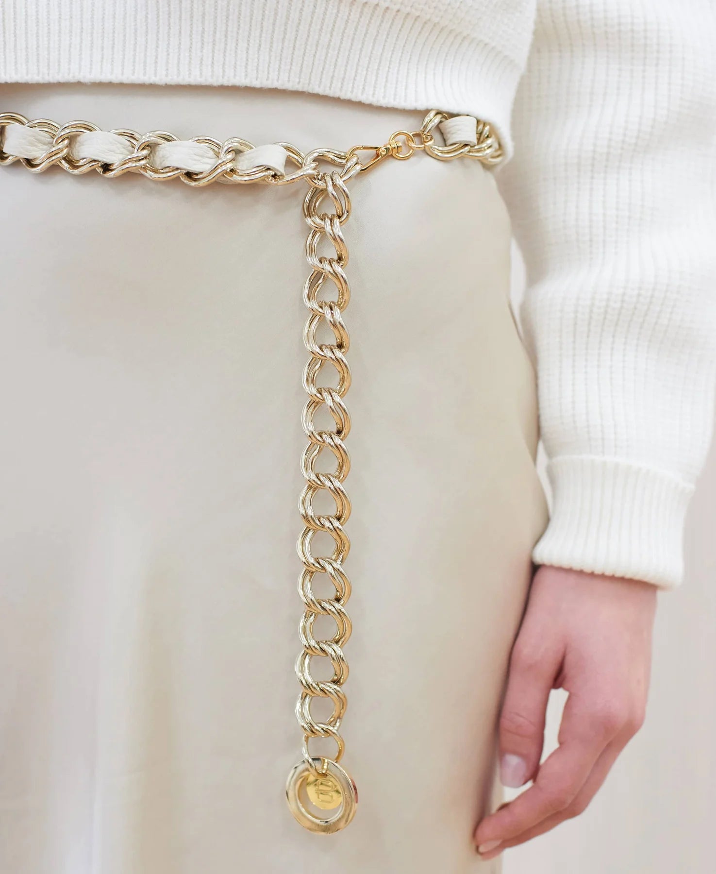 Brave Leather Louroes Belt, Marble/Gold、mySite、noshort