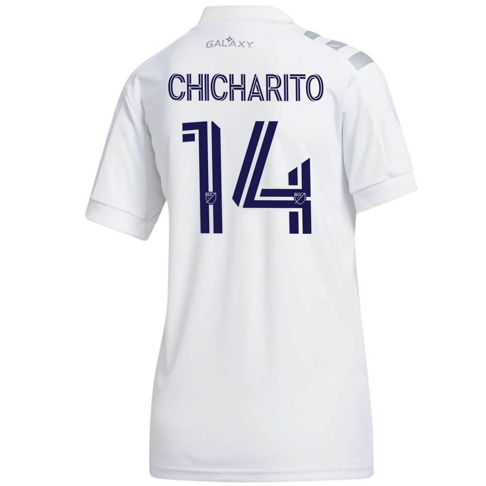 adidas Women's LA Galaxy 2020 Chicharito Home Jersey White/Grey、mySite、bottomscart