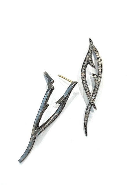 Erin Steele Jewelry Diamond Thorn Earrings、mySite、noshort