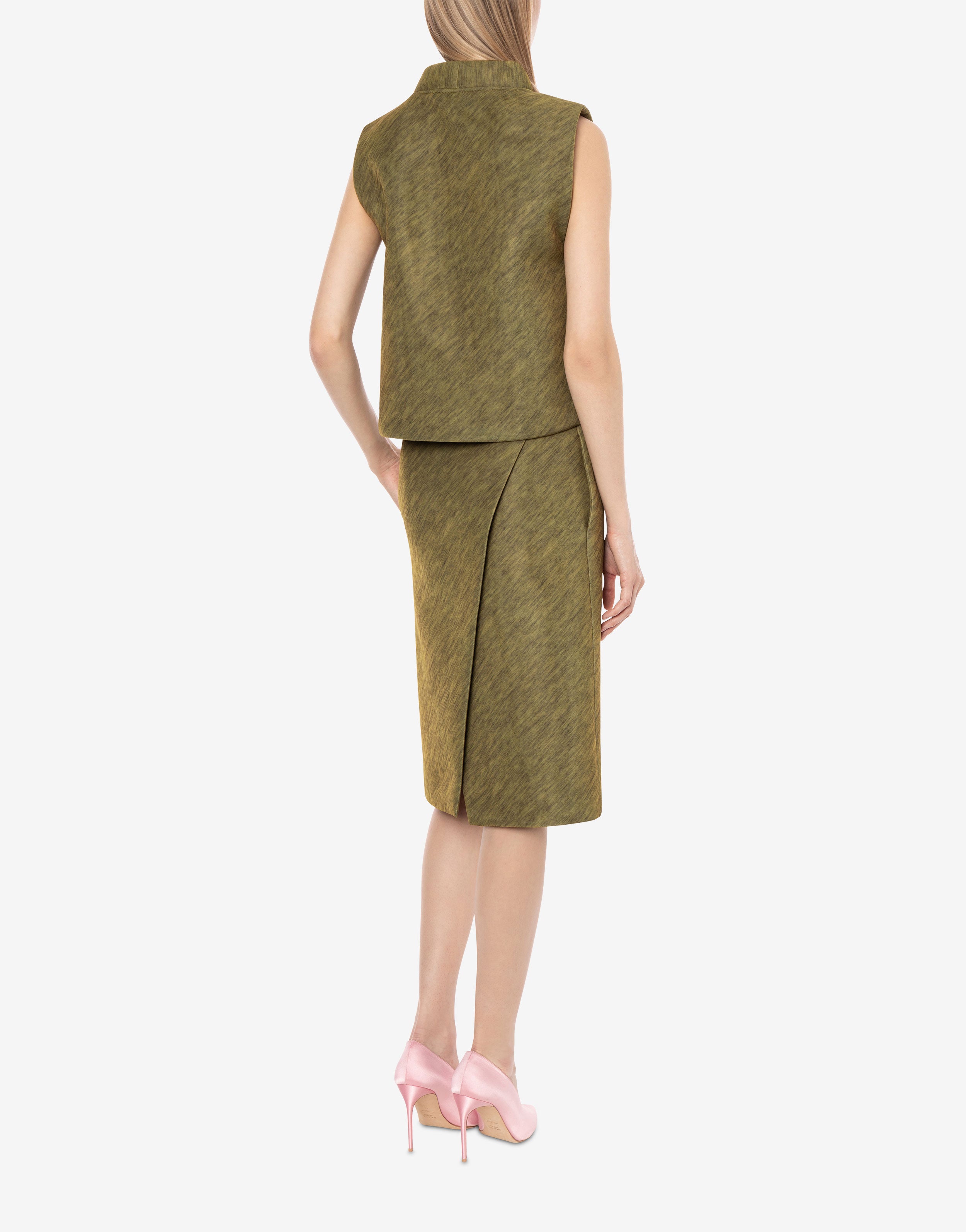 Gonna midi in scuba stampato、mySite、aoinhome