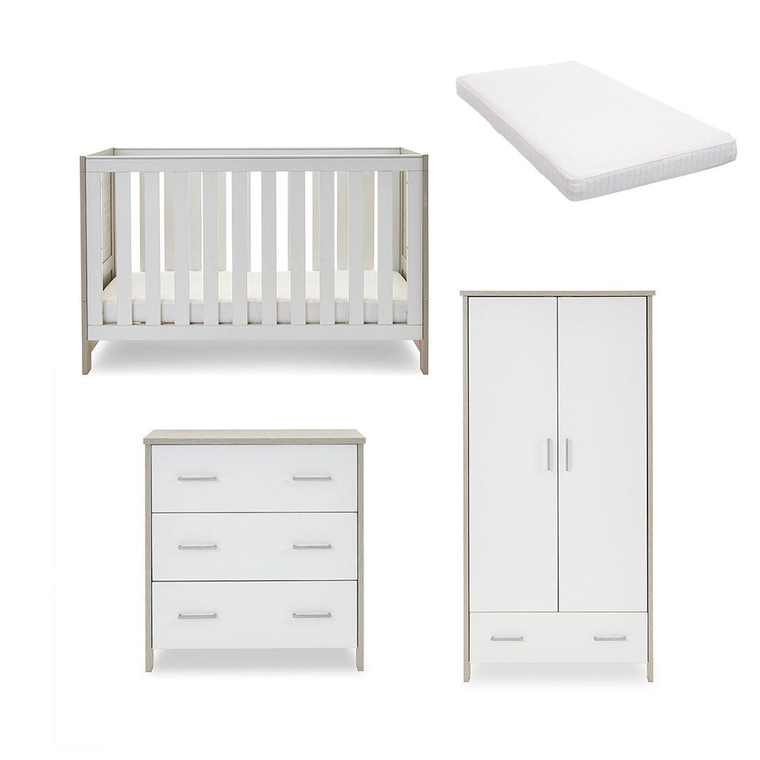  Obaby Nika 3 Piece Room Set - Grey Wash + White、mySite、merchandisen