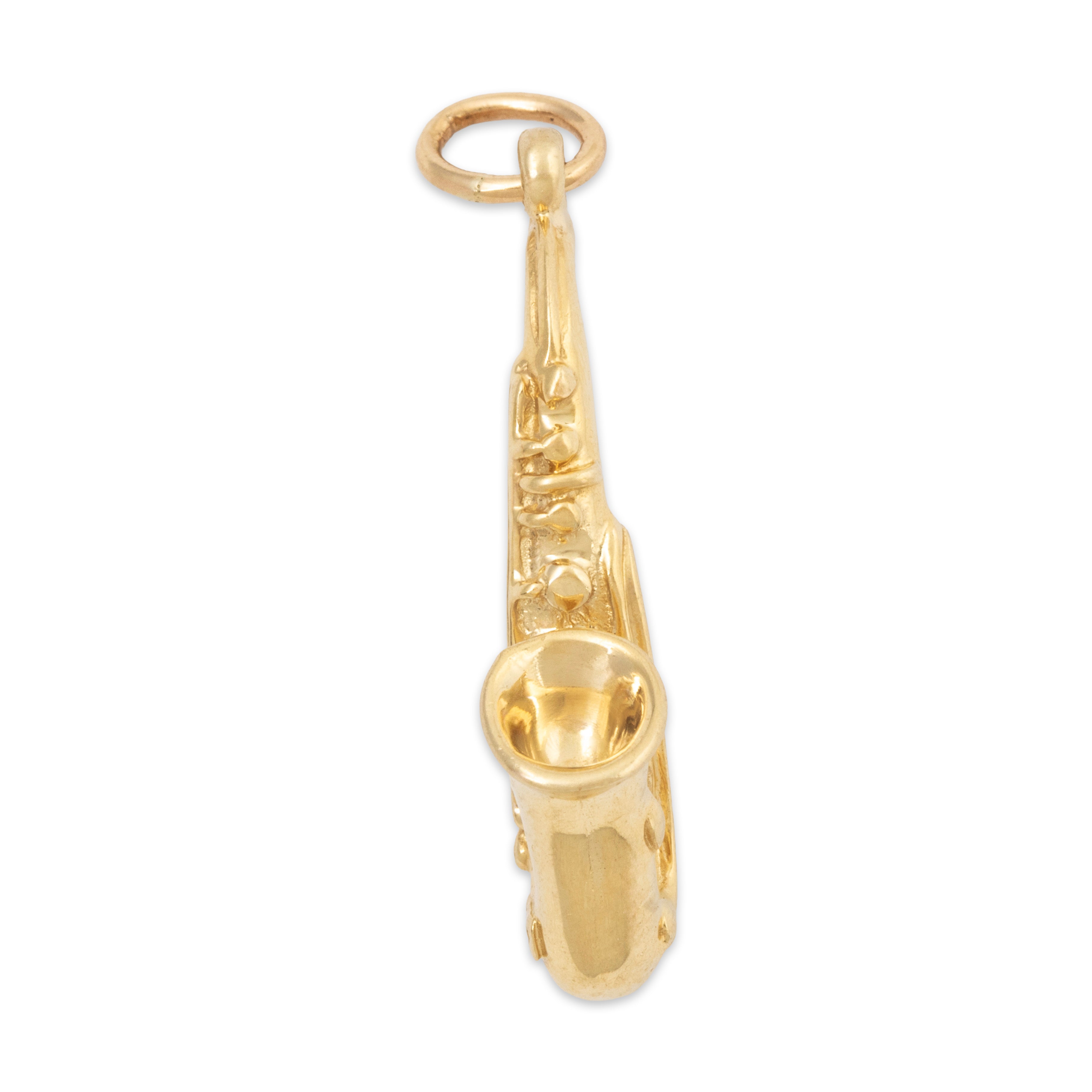 Vintage 14k Yellow Gold Saxophone Pendant / Charm、mySite、hinf8tx79