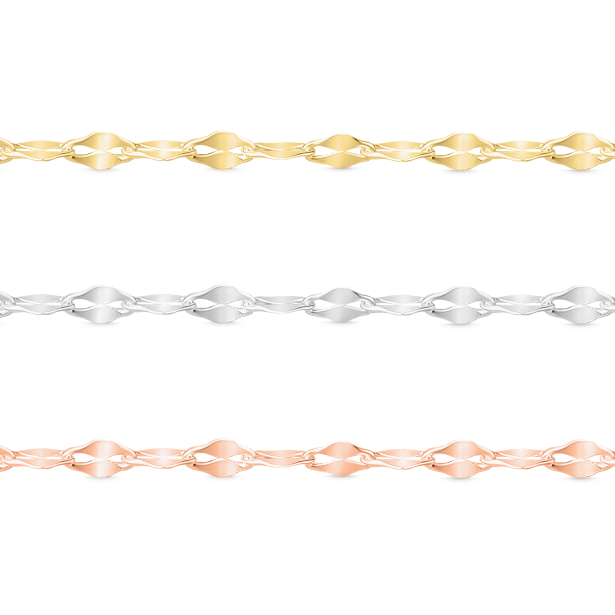 2.0 mm Lip Chain .925 Sterling Silver Permanent Jewelry - By the Foot / PMJ0016、mySite、dreamappss