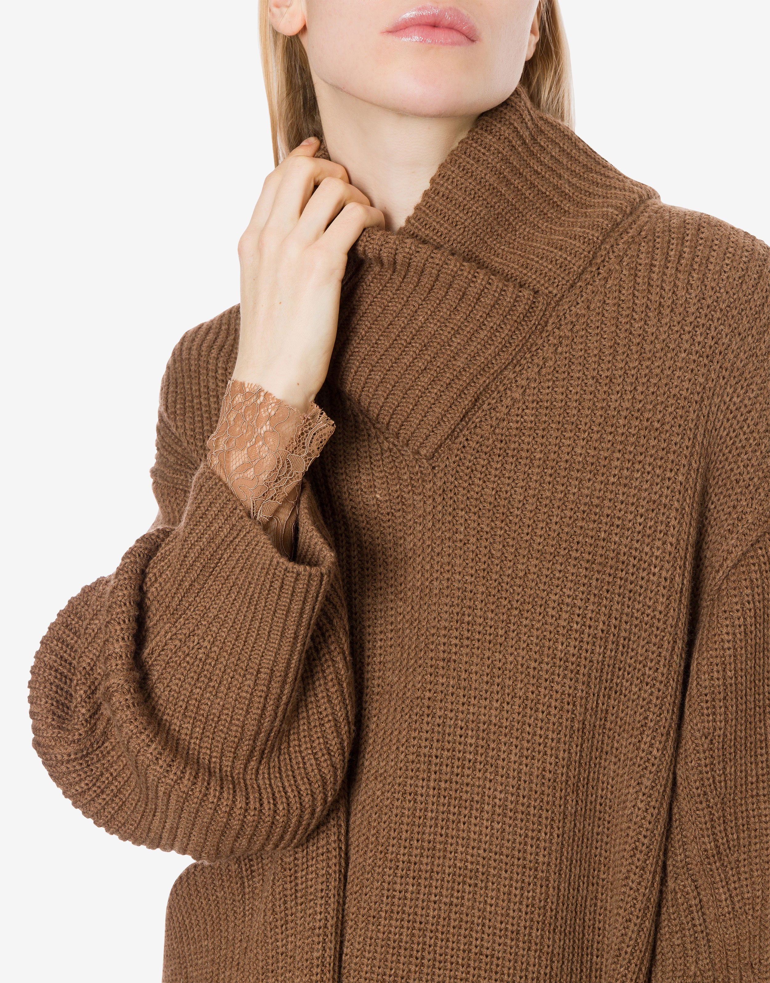 Maxi pull in misto lana、mySite、aoinhome