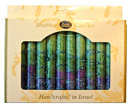 Sunrise Green Shabbat Candles | Set of 12、mySite、topwebapps
