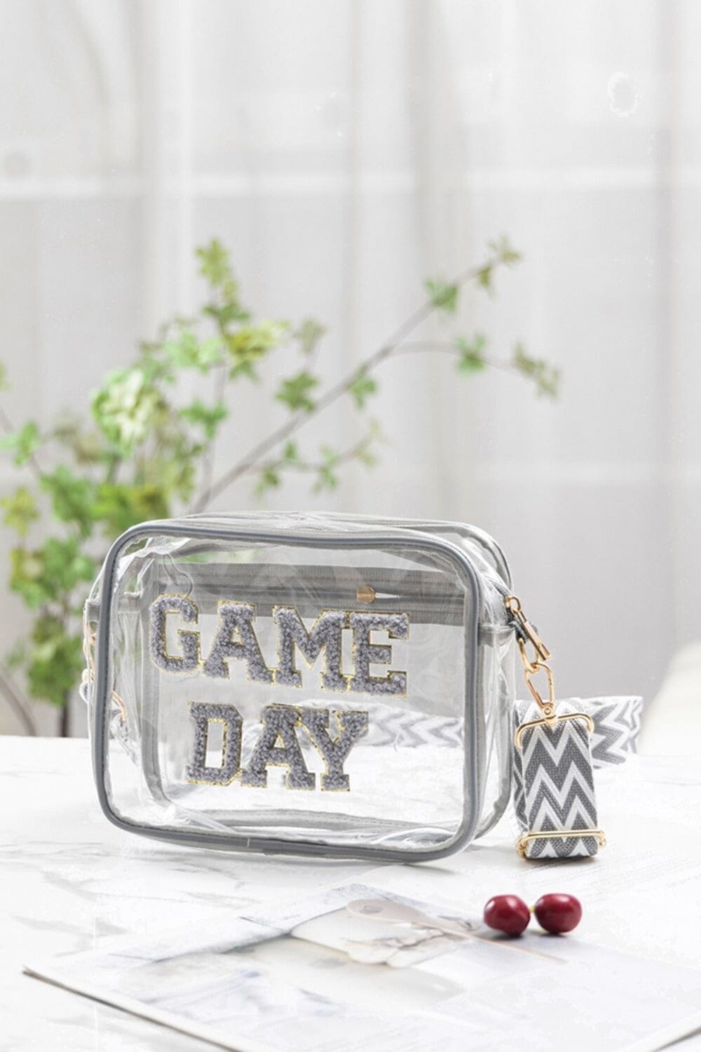Zenana GAME DAY Stadium Approved Transparent Crossbody Bag、mySite、camillekostekn