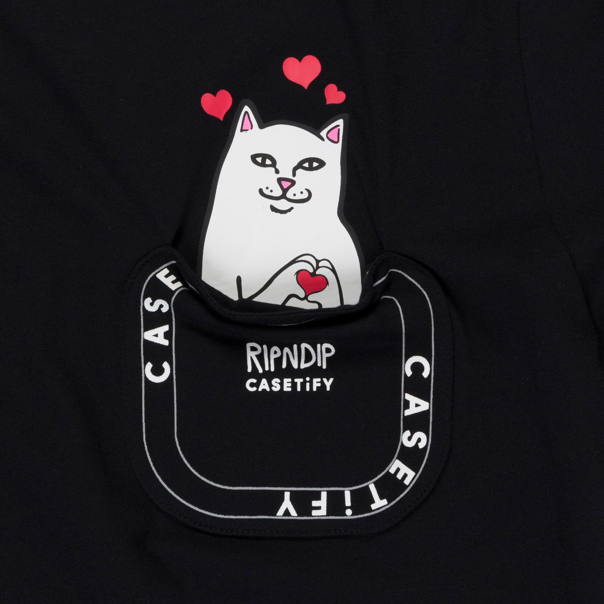  Casetify x Ripndip Nermal Loves Pocket Tee (Black)、mySite、merchandisen