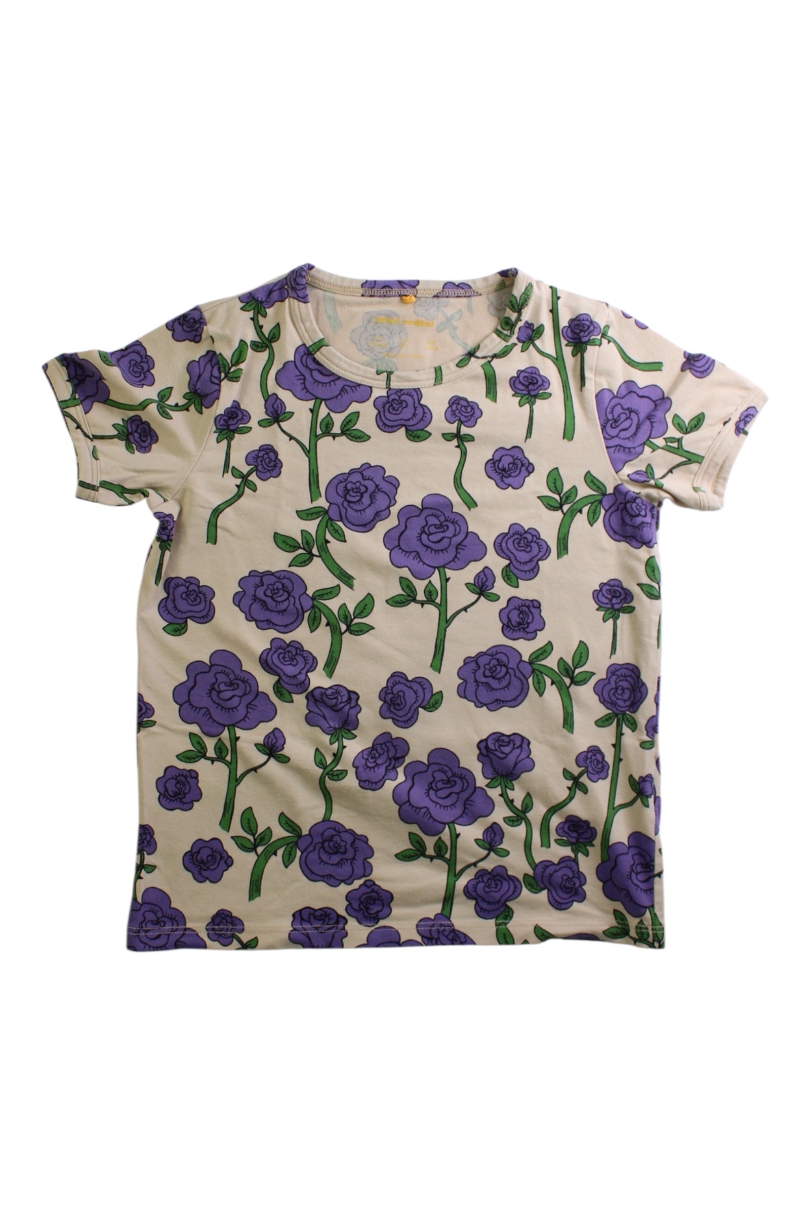 Mini Rodini Short Sleeve Floral T-Shirt 6-7Y、mySite、g9winljtr