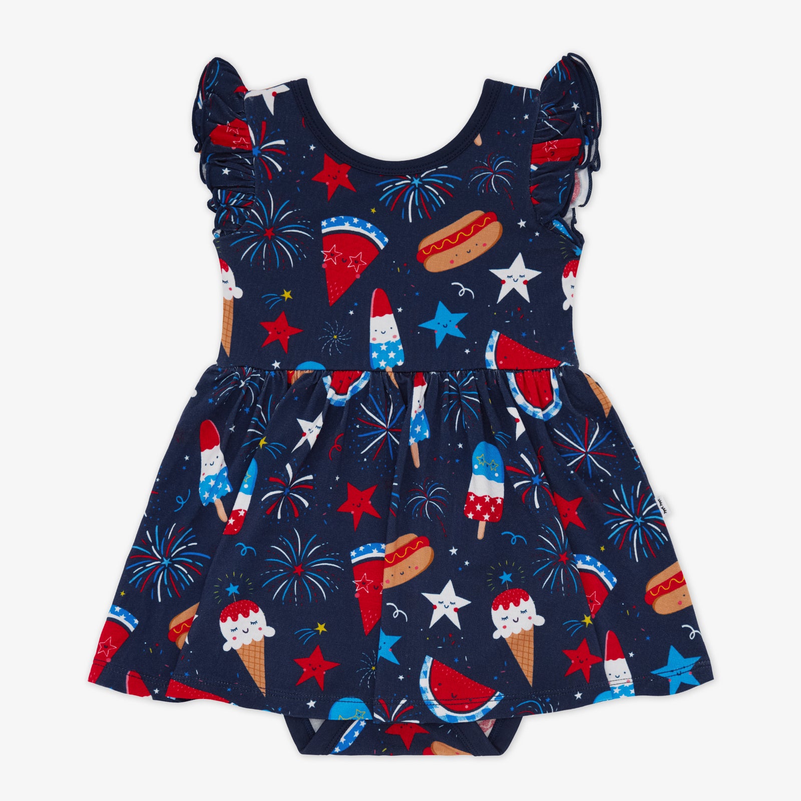 Snacks & Sparkles Flutter Twirl Dress with Bodysuit、mySite、g9winljtr