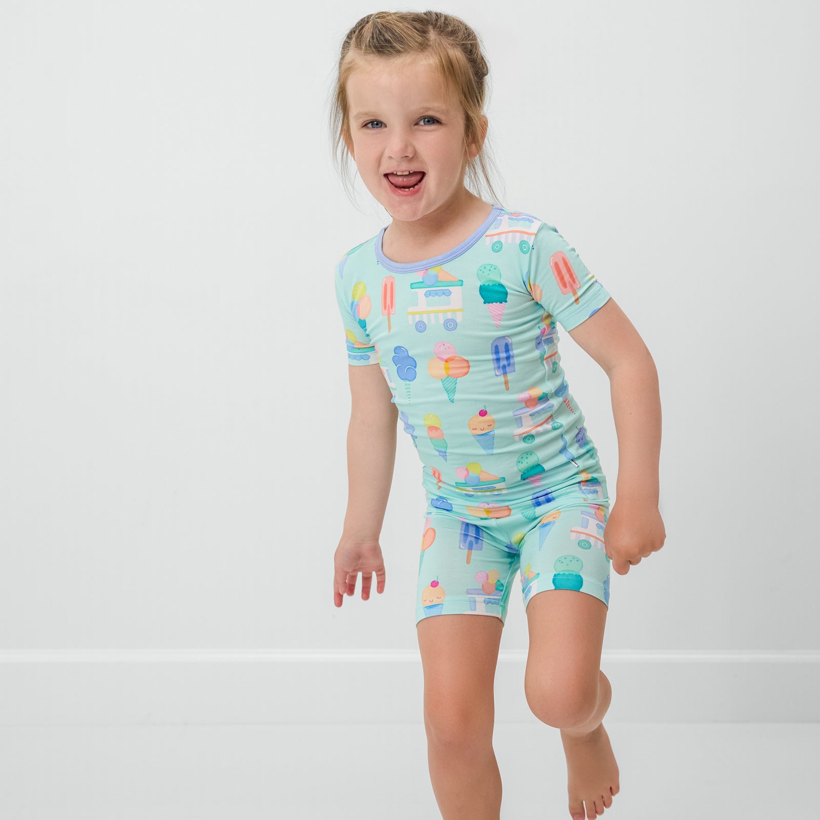 Sweet Scoops Two-Piece Short Sleeve & Shorts Pajama Set、mySite、g9winljtr