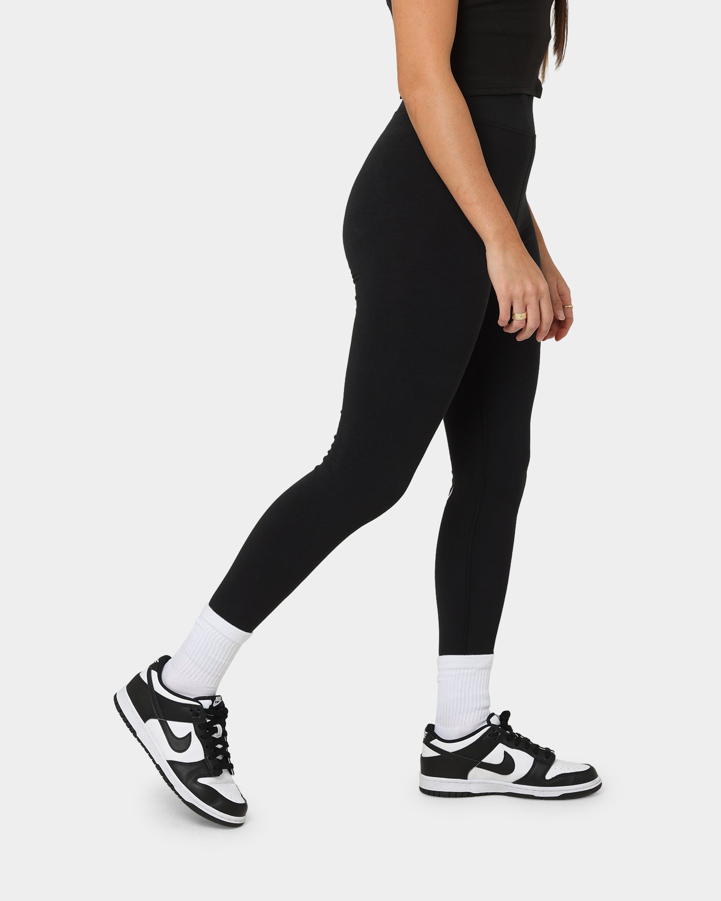 Nike Women's High-Waisted Leggings Black/White、mySite、zt4zffjzw