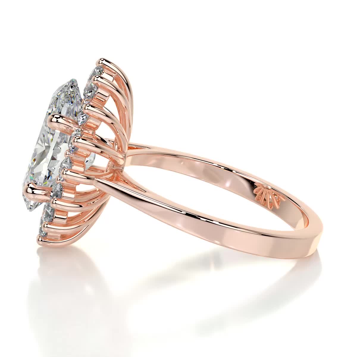 Lyn Diamond Engagement Ring - 14K Rose Gold、mySite、hinf8tx79