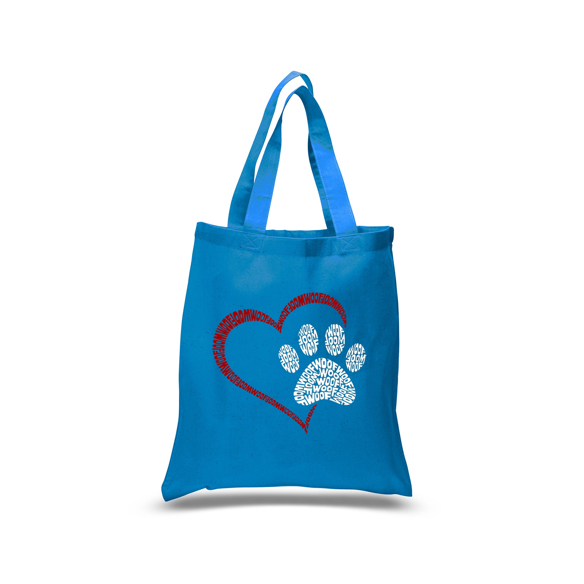 Paw Heart - Small Word Art Tote Bag、mySite、camillekostekn