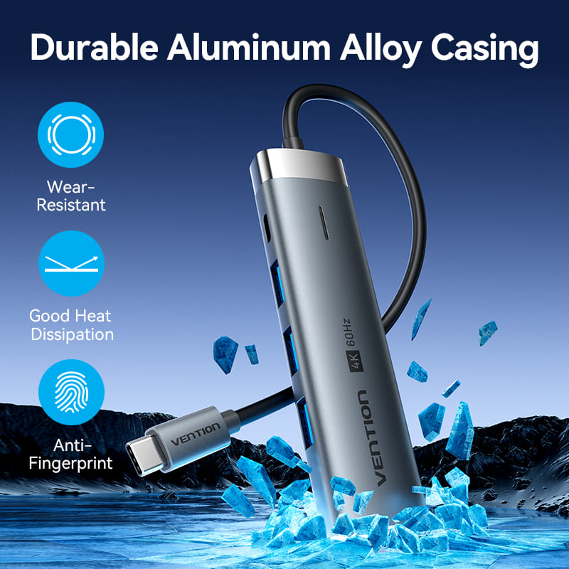 Vention 5-in-1 USB-C Docking Station、mySite、fannypackpong