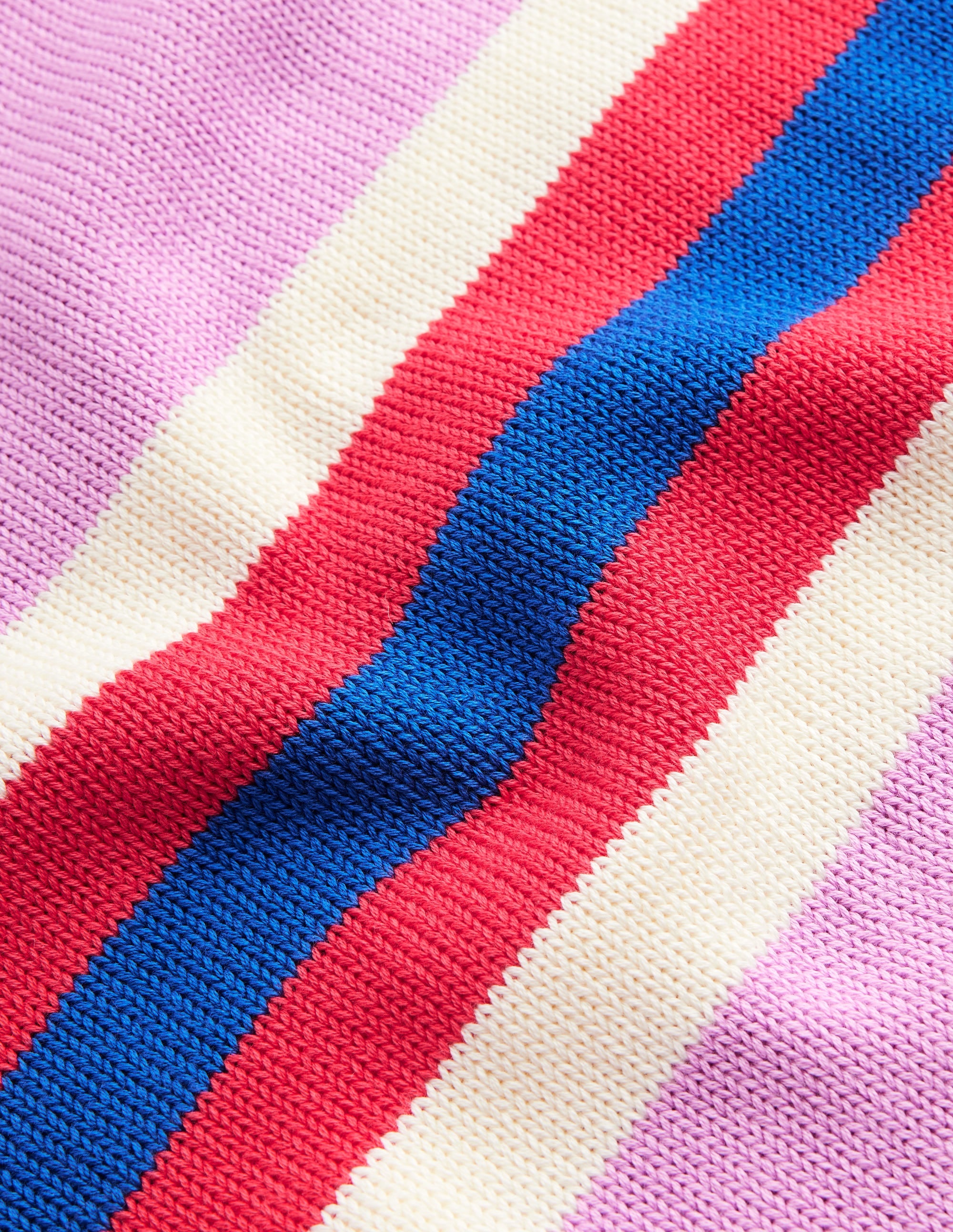  Stripe Knitted Jumper-Lilac, Warm Ivory, Red Stripe、mySite、ashleygrahame