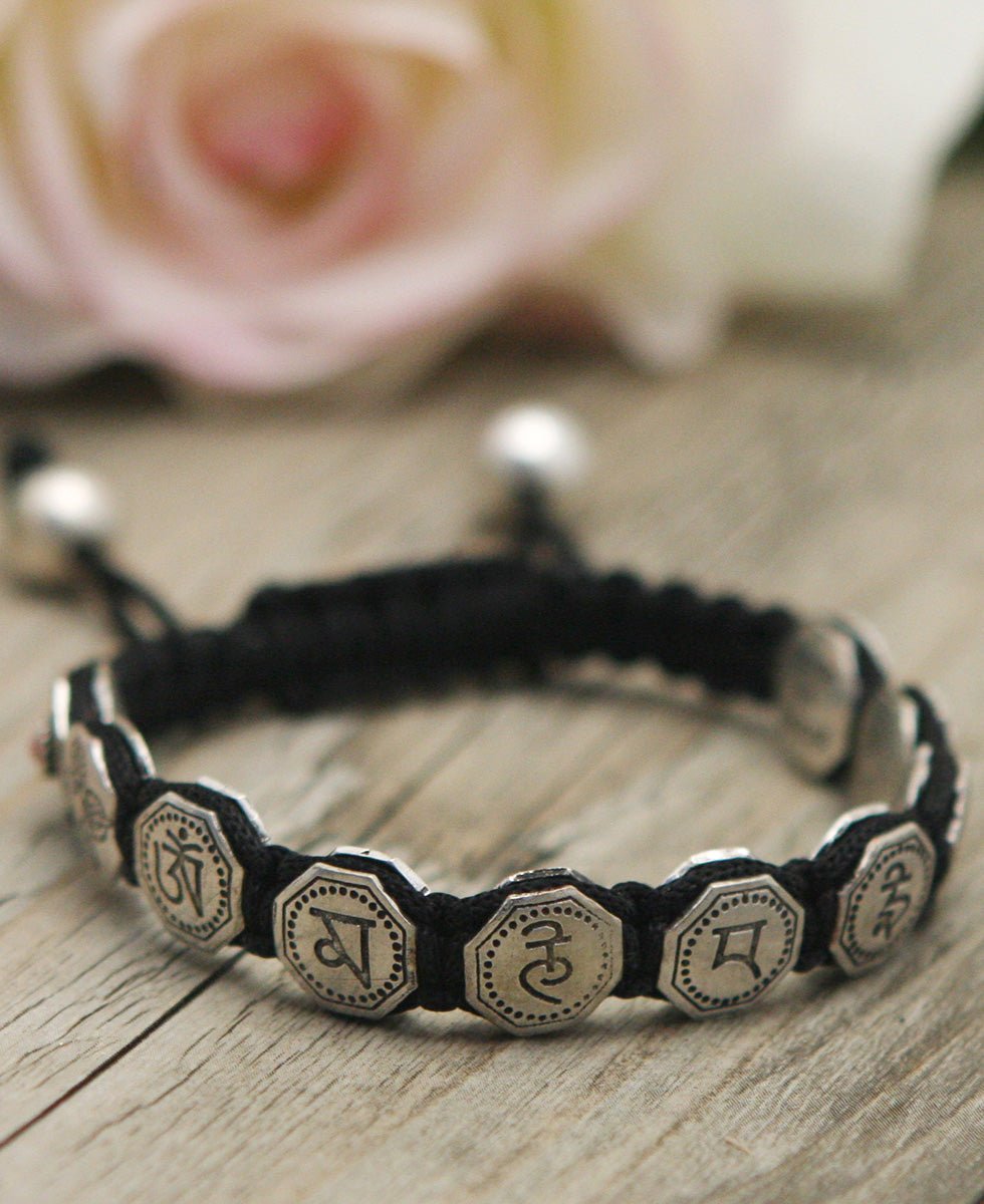 Buddhist Bracelet, Om Mani Padme Hum Tibetan Mantra、mySite、topwebapps