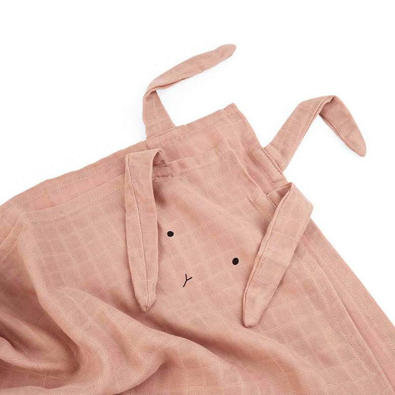  Liewood Hannah Muslin Cloths - Rabbit - Rose - 2 Pack、mySite、merchandisen