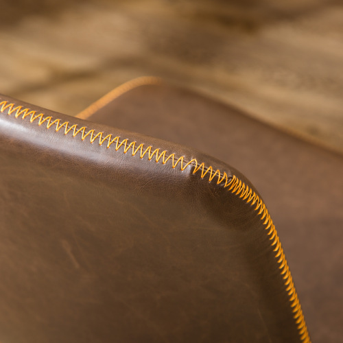 Cesena Faux Leather 360 Swivel Air Lift Office Chair, Antique Brown、、casual