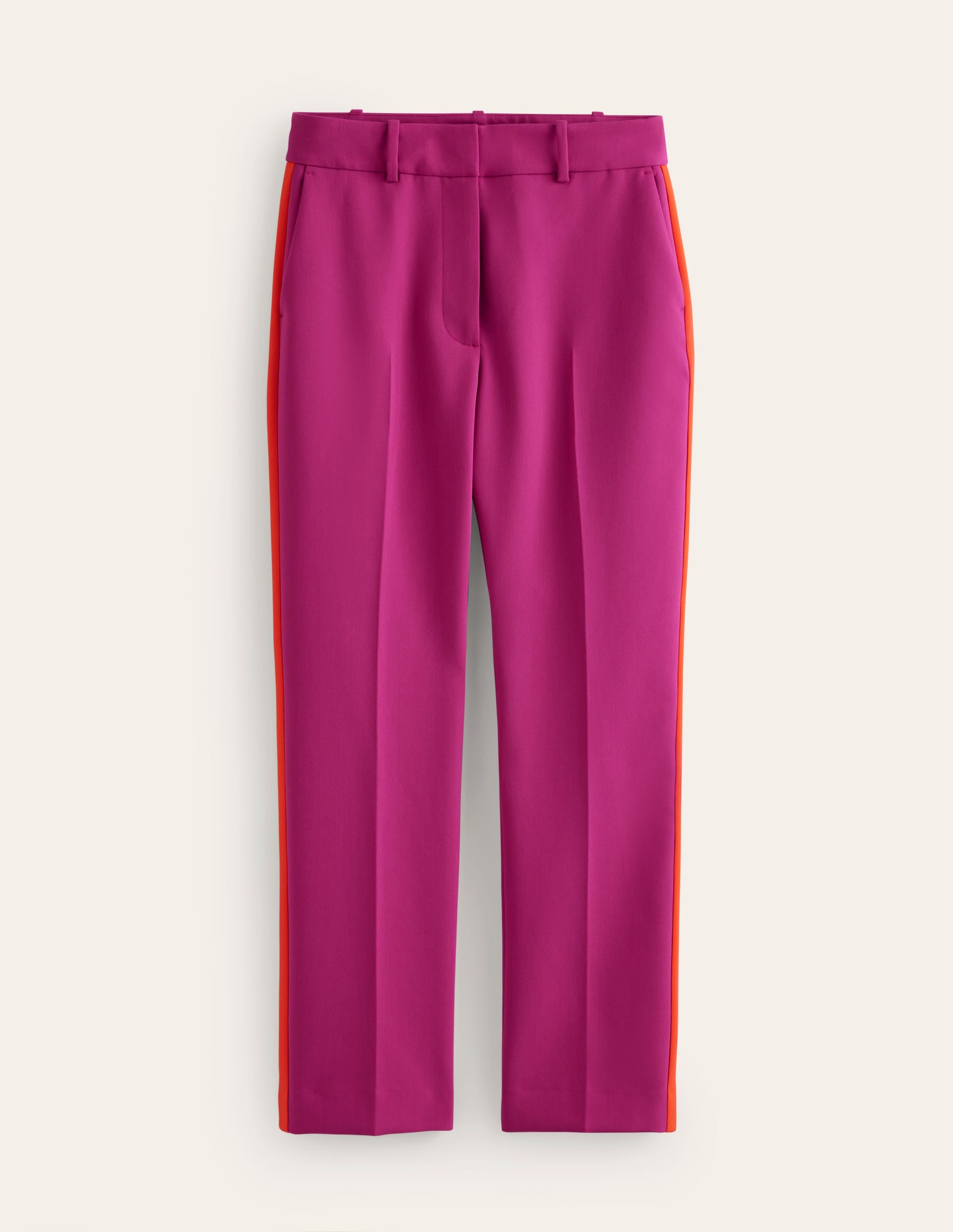  Kew Side Stripe Trousers-Rose Violet, Red Stripe、mySite、ashleygrahame