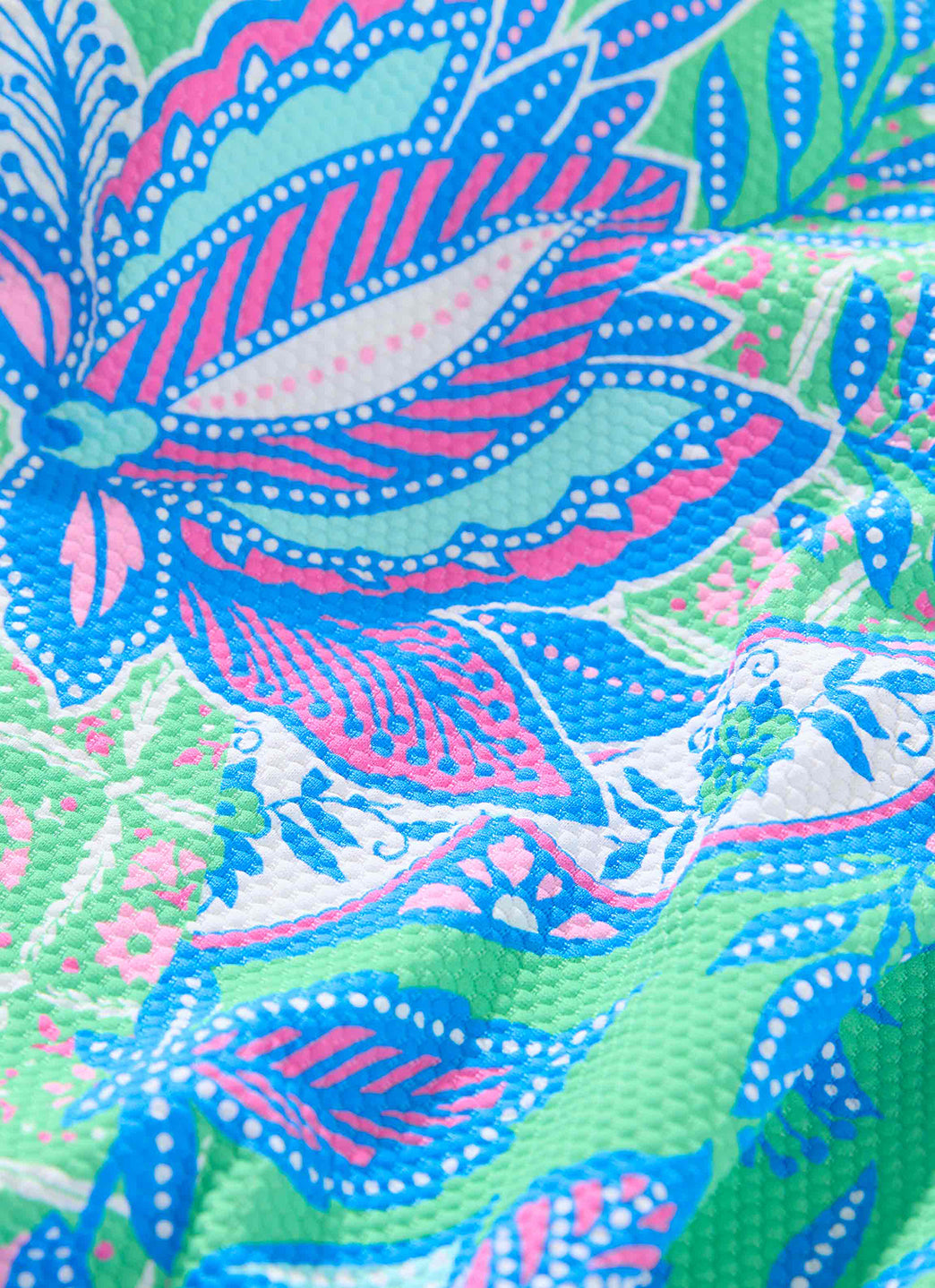 Beach House Women's Estate Mosaic Pique Erinna Racerback Zip Tankini Top、mySite、noshort