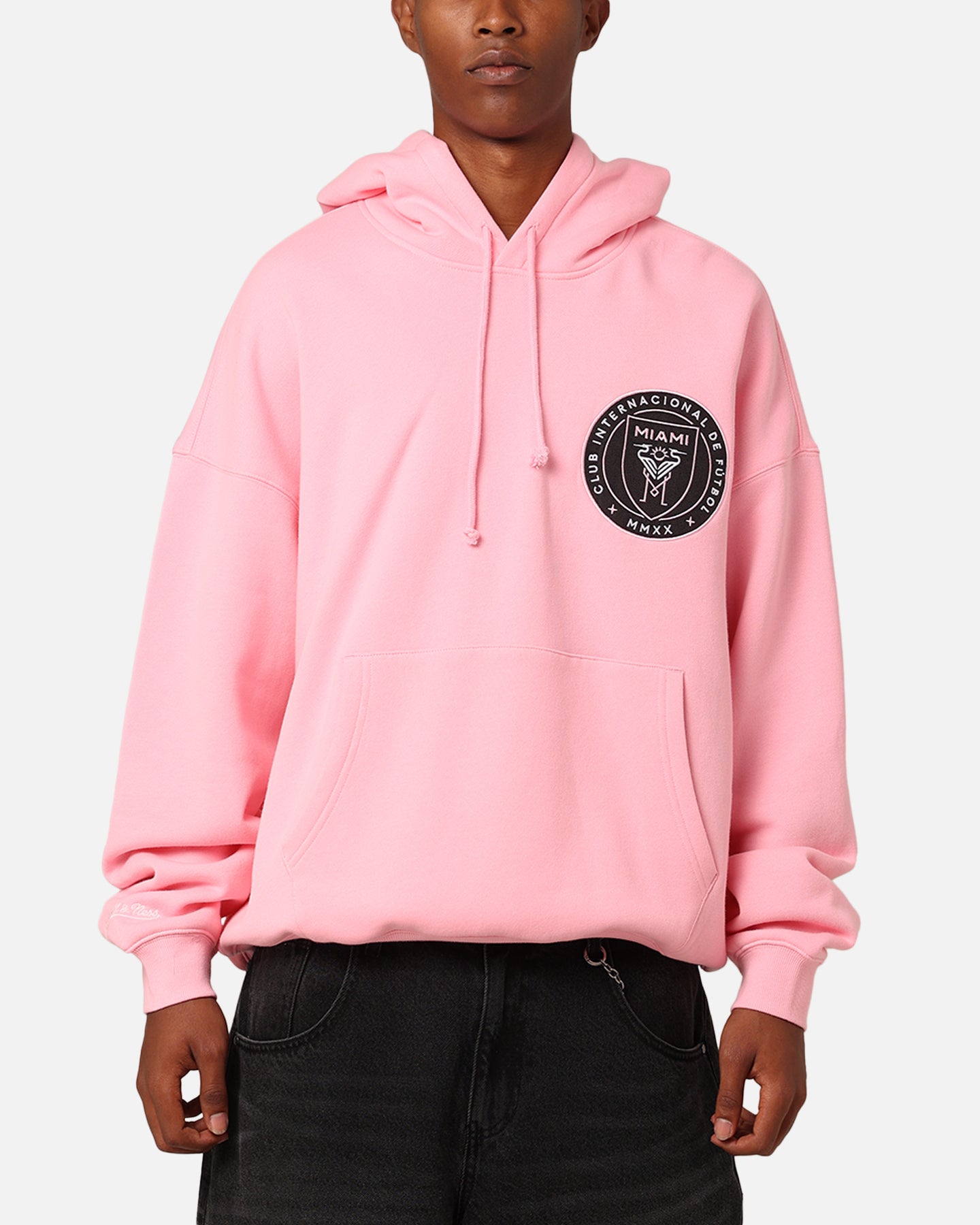 Mitchell & Ness Inter Miami CF Logo Hit Hoodie Light Pink、mySite、zt4zffjzw