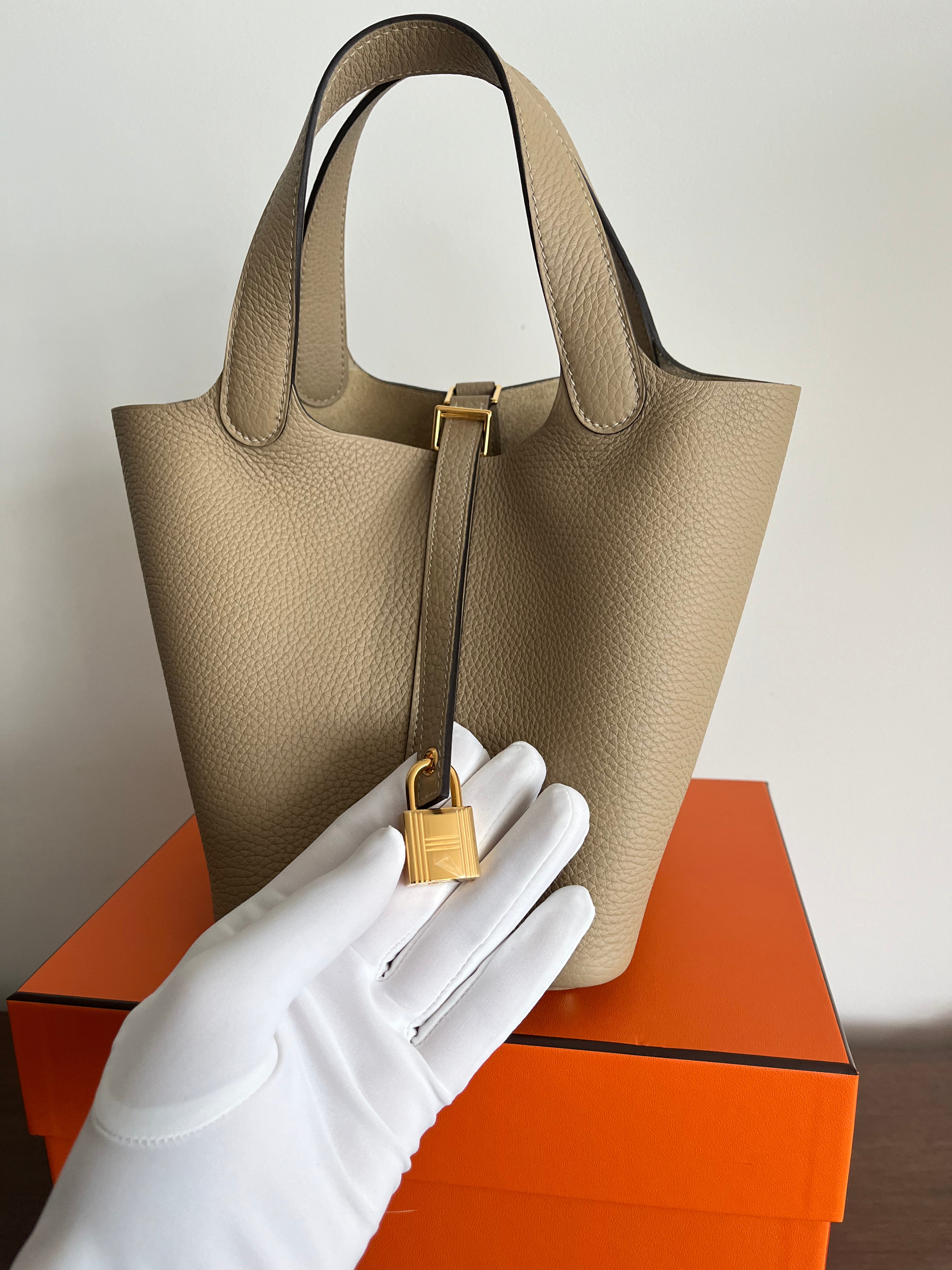 Hermès Picotin 18cm Trench Clemence GHW、mySite、garminoutage.com