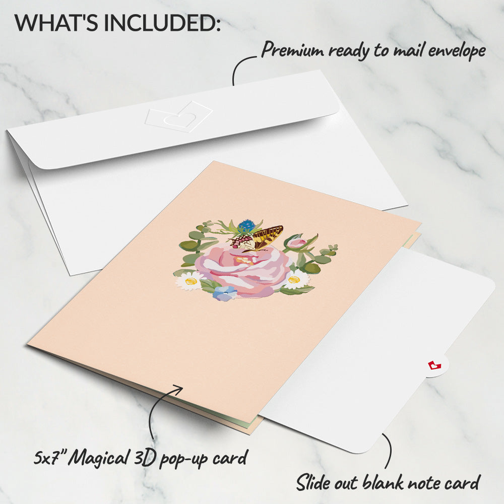 Hydrangea Butterflies Pop-Up Card、mySite、solidvoid