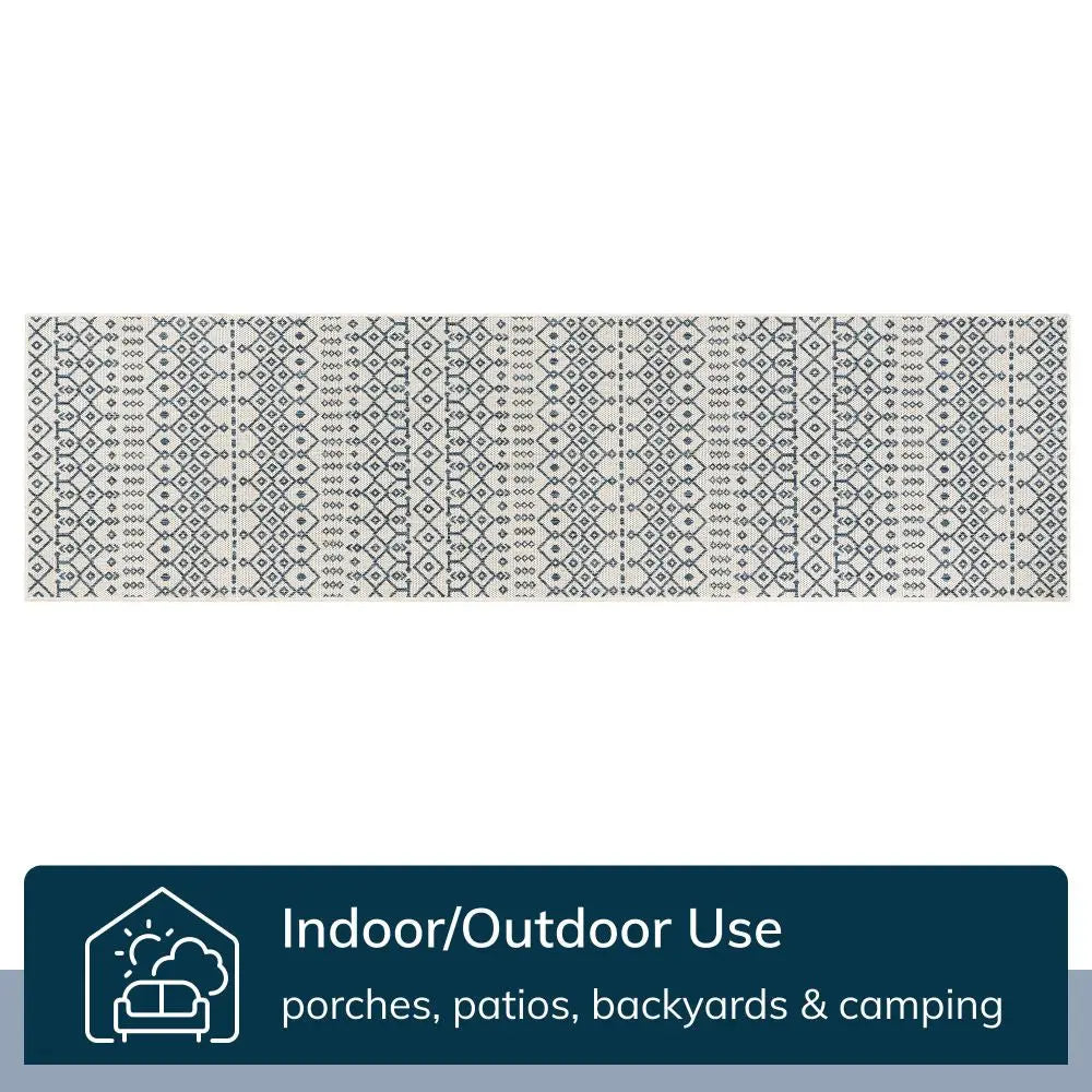 Nord Moroccan Tribal Indoor Outdoor Light Blue Flatweave Rug、mySite、gigharbornorthrealestate