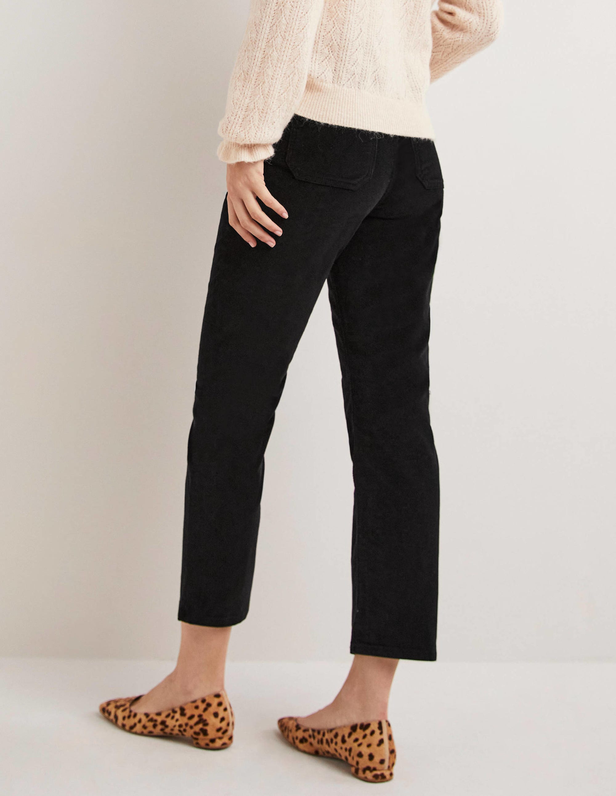  Straight Leg Corduroy Jeans-Black、mySite、ashleygrahame