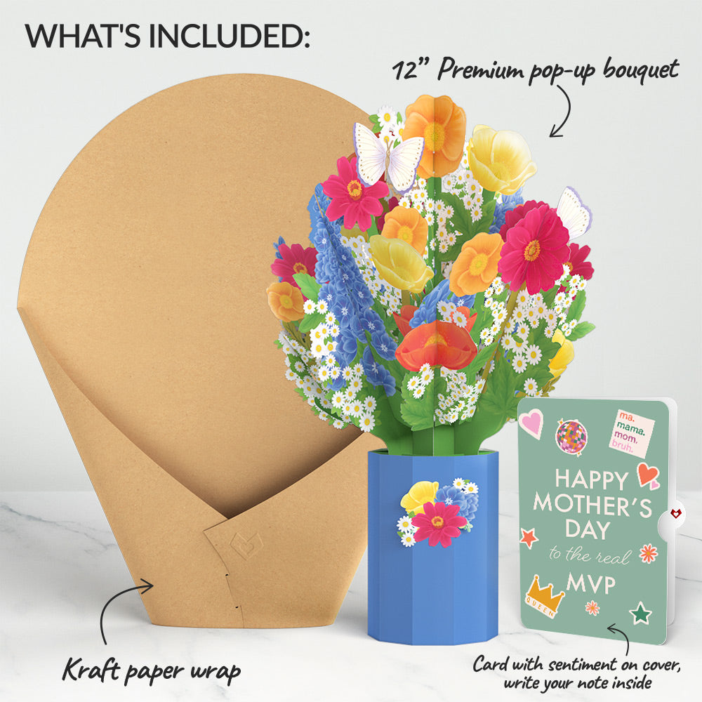 Wildflower Mother's Day Bouquet and The real MVP Sentiment Set、mySite、solidvoid