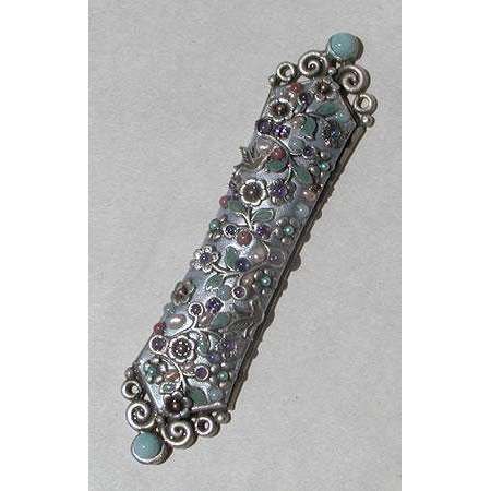 Michal Golan Amazonite & Rose Quartz Mezuzah、mySite、topwebapps