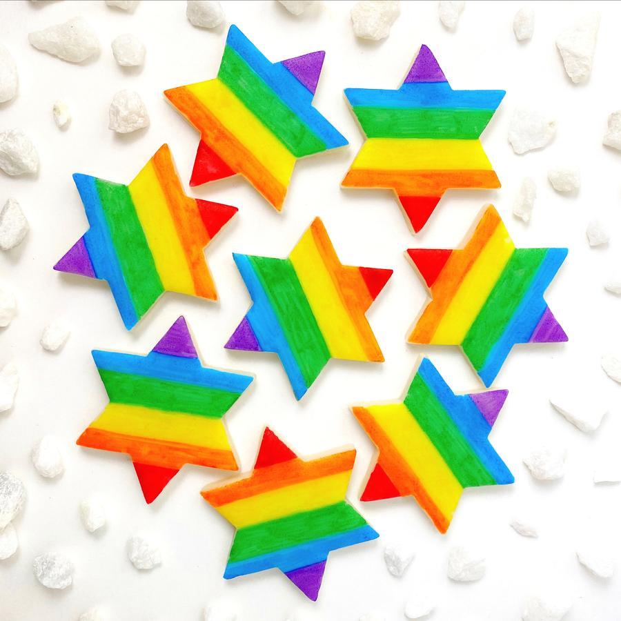 Marzipan Rainbow Pride Star of David Tiles、mySite、topwebapps