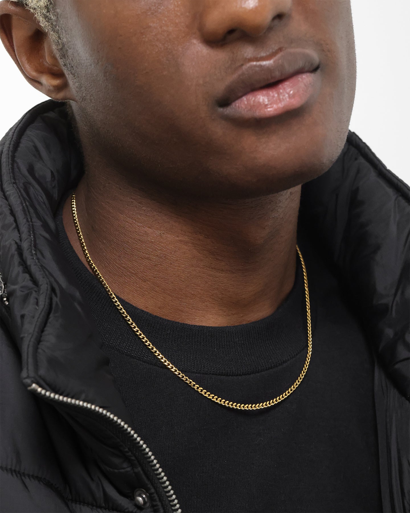 NXS 2.7MM Diamond Cut Curb Chain Gold、mySite、zt4zffjzw