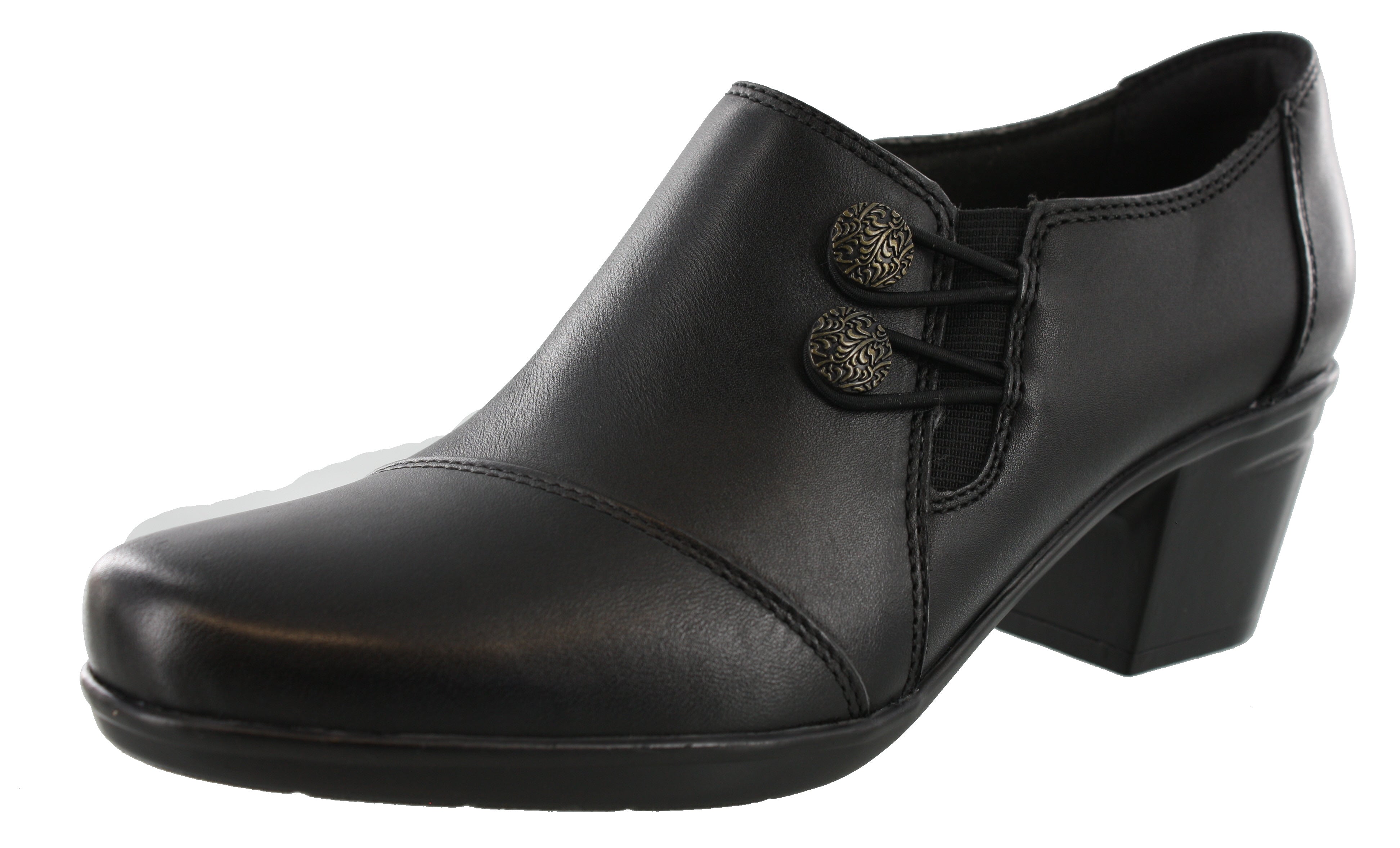 Clarks Women's Emslie Warren Booties Block Heel、mySite、dreamappss
