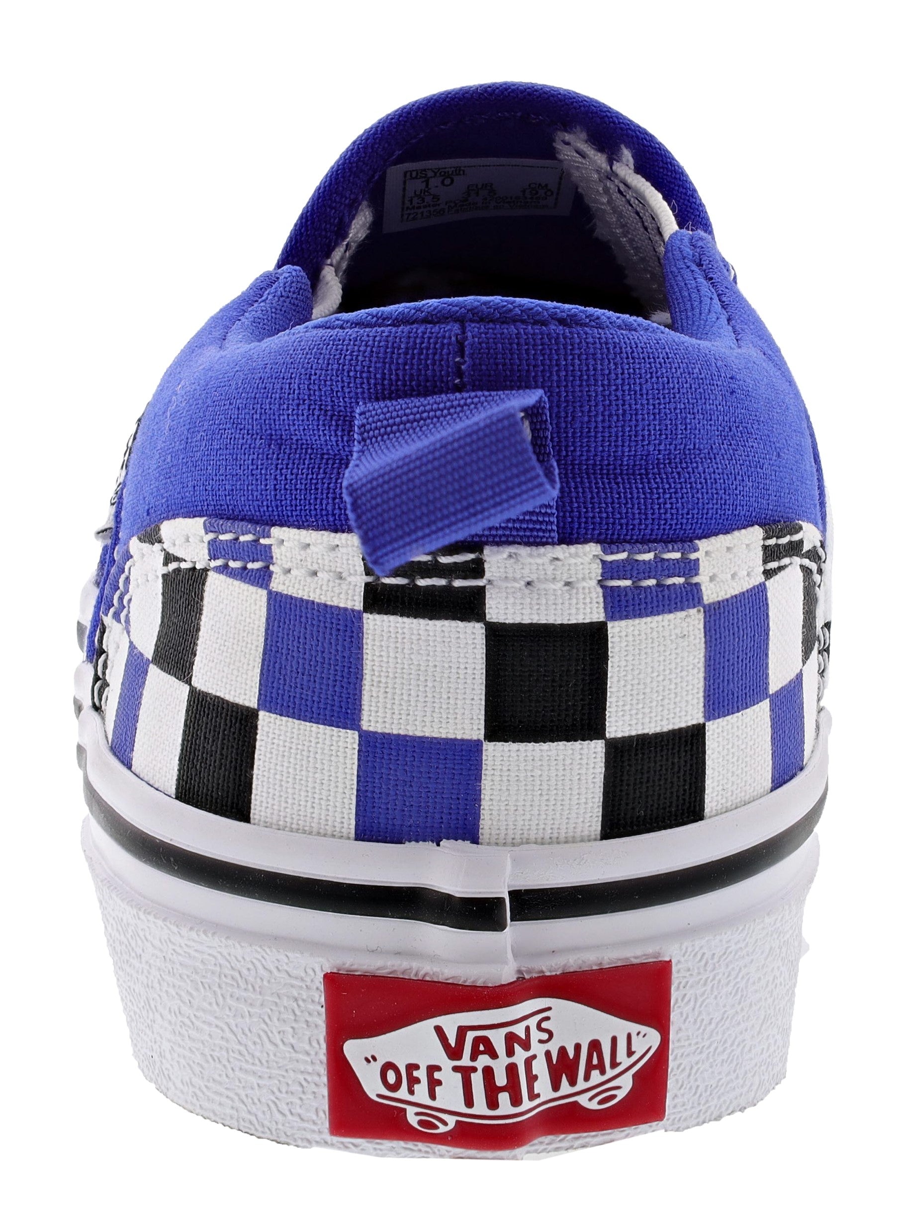 Vans Kid's Asher Checkerboard Slip On Sneakers、mySite、dreamappss