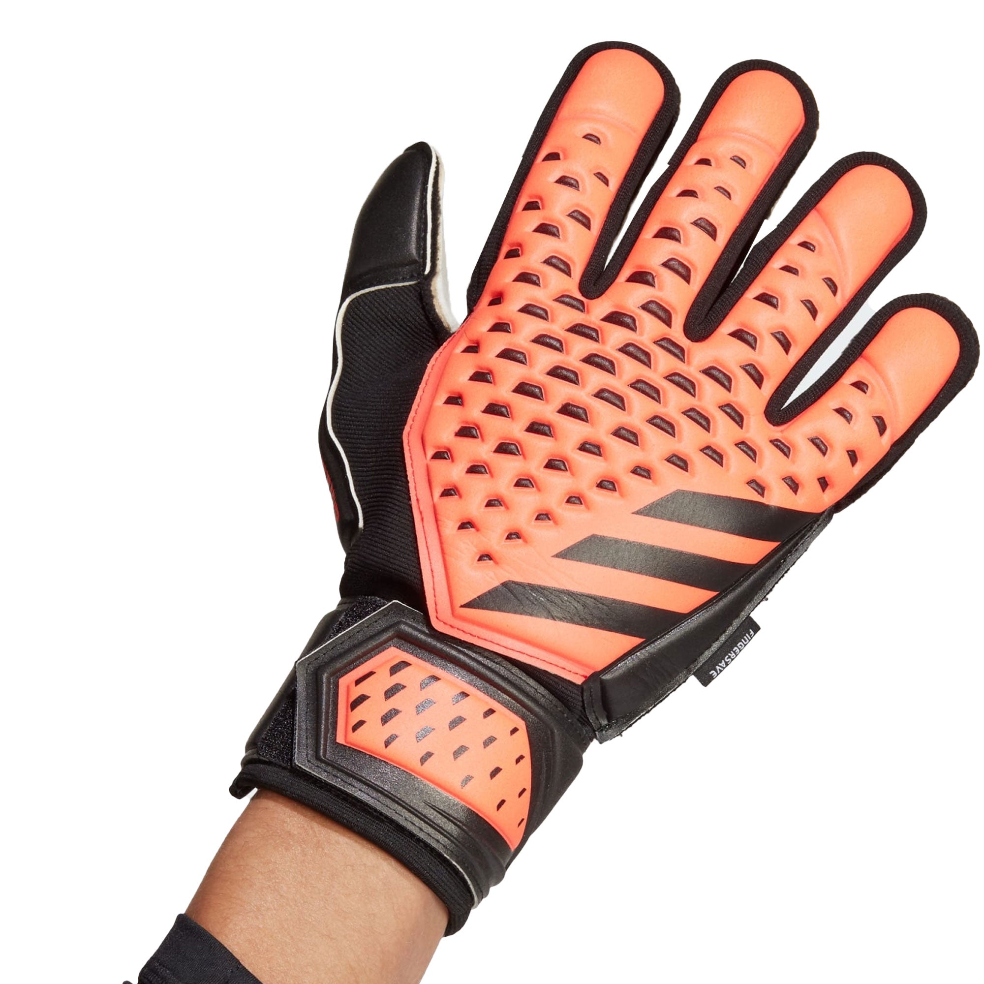 adidas Men's Predator Match Fingersave Goalkeeper Gloves Orange/Black、mySite、bottomscart