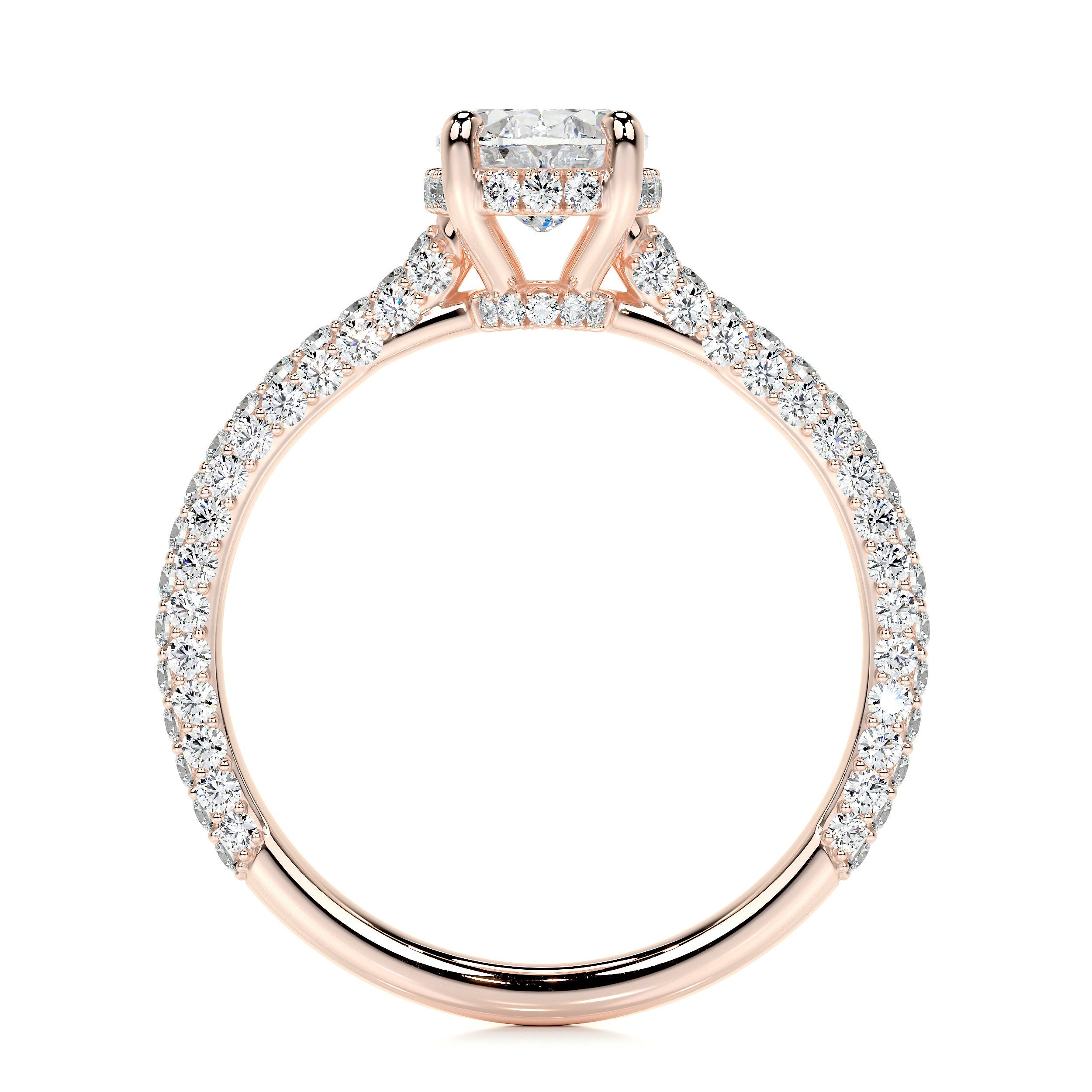 Rebecca Lab Grown Diamond Ring -14K Rose Gold、mySite、hinf8tx79