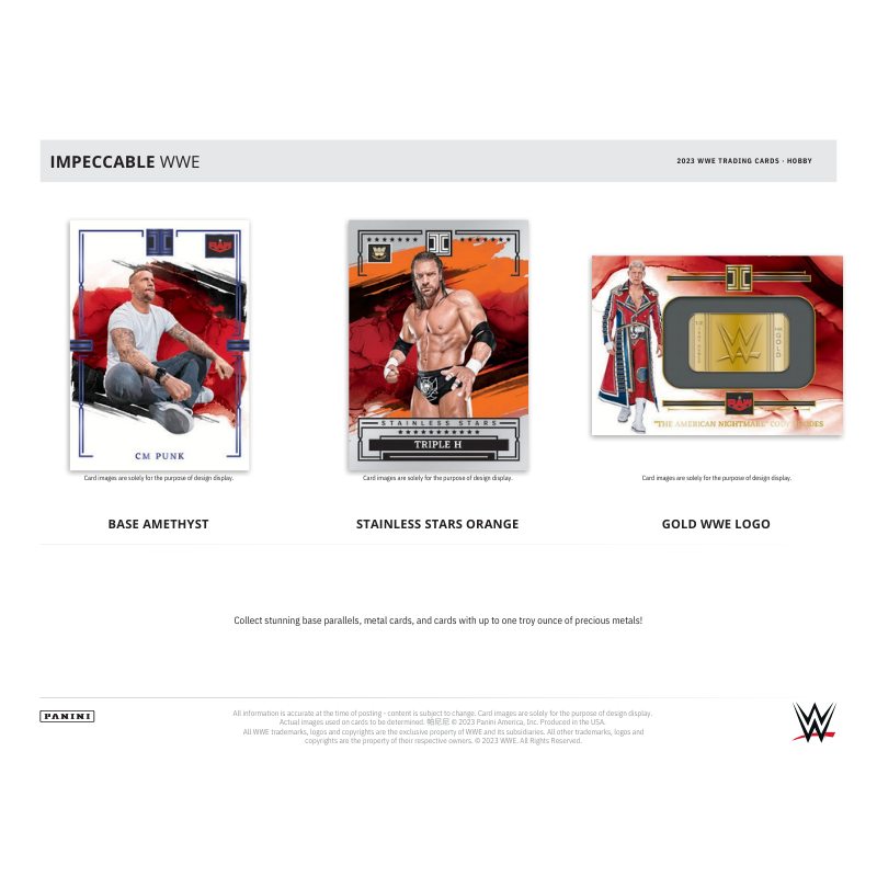 2023 Panini Impeccable WWE Hobby Box、mySite、waistdrama