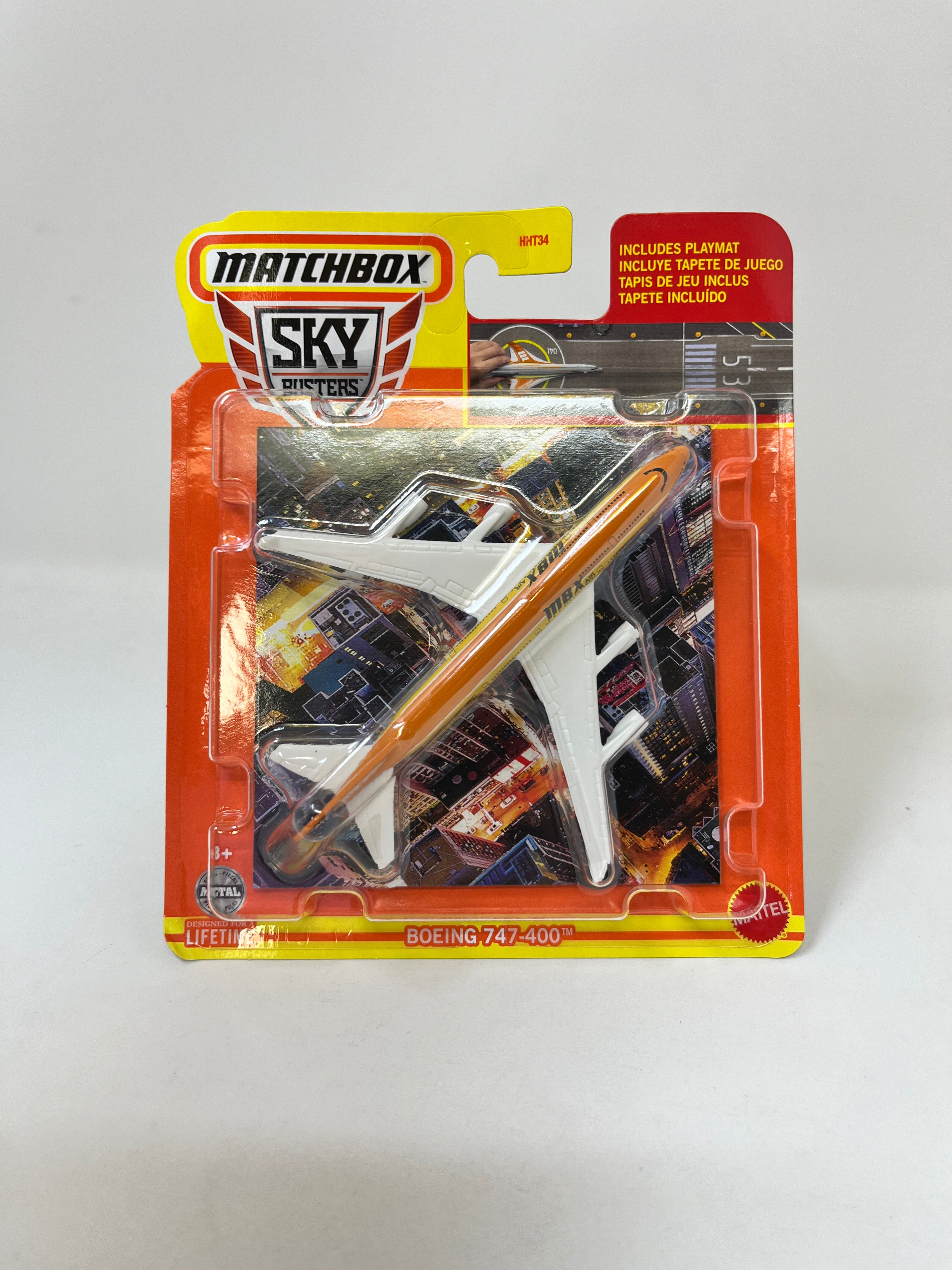 Boeing 747-400 #29 * Orange * 2024 Matchbox Sky Busters Case L、mySite、hgirdovlk
