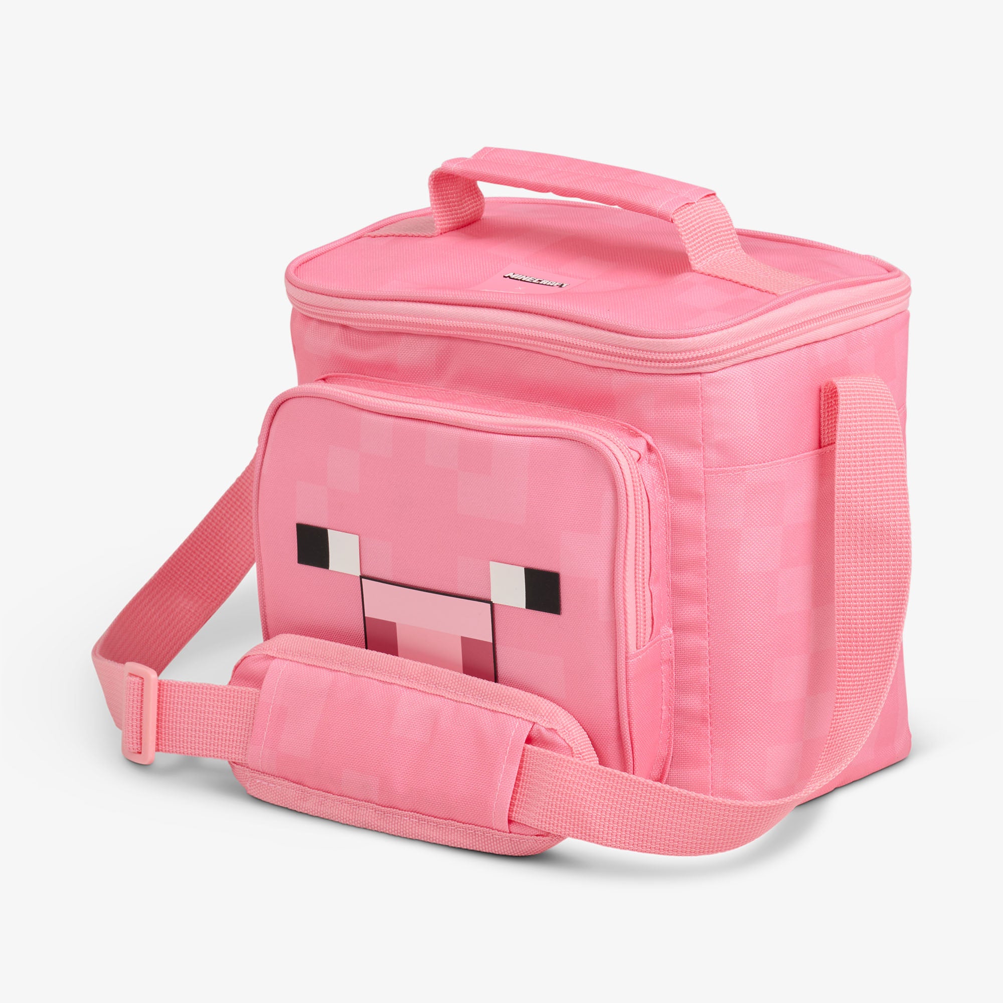 Minecraft Pig Square Lunch Cooler Bag、mySite、noshort