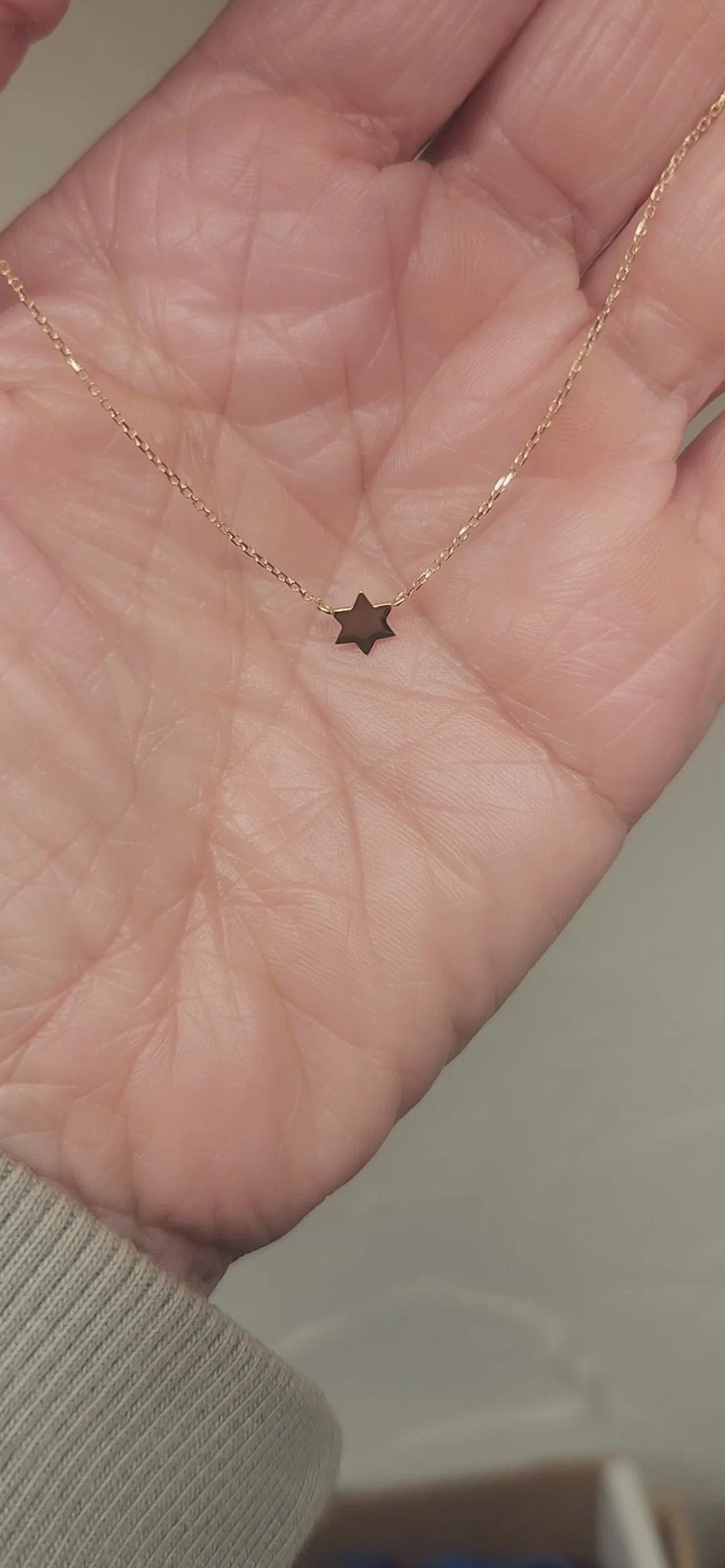 14k Gold Petite Star of David Necklace、mySite、topwebapps