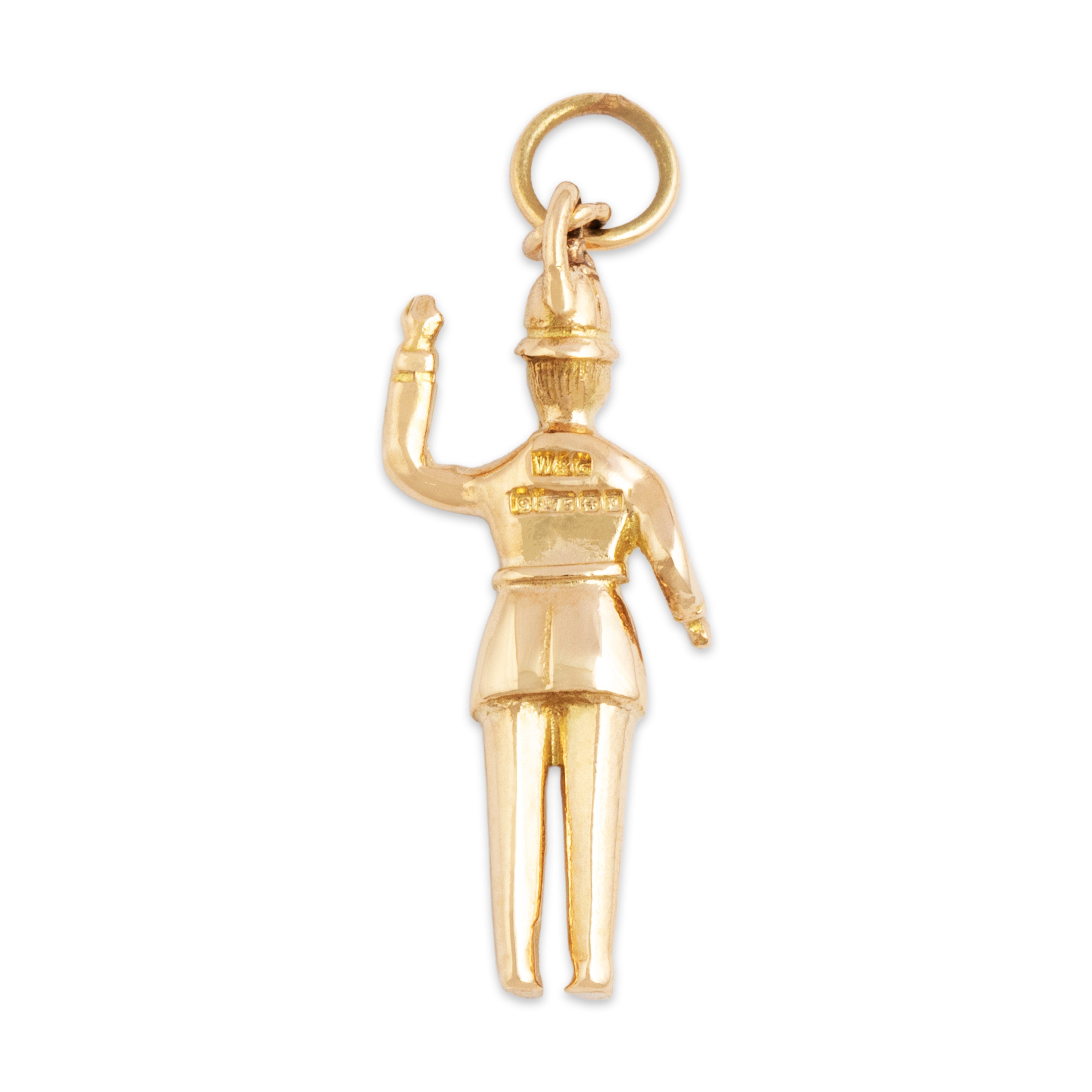 Vintage English 9k Yellow Gold Figural Constable Charm / Pendant、mySite、hinf8tx79